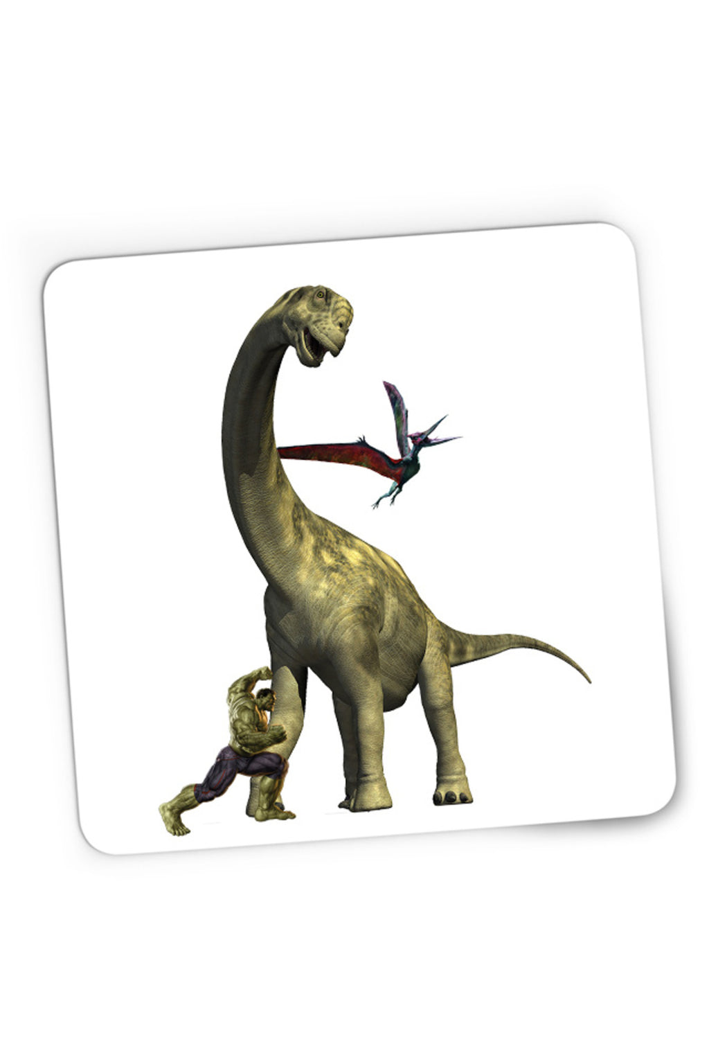 Mousepad Gaming Jurassic Park Triceratops Huge Neck Grass Eater Hulk, 21x19 cm