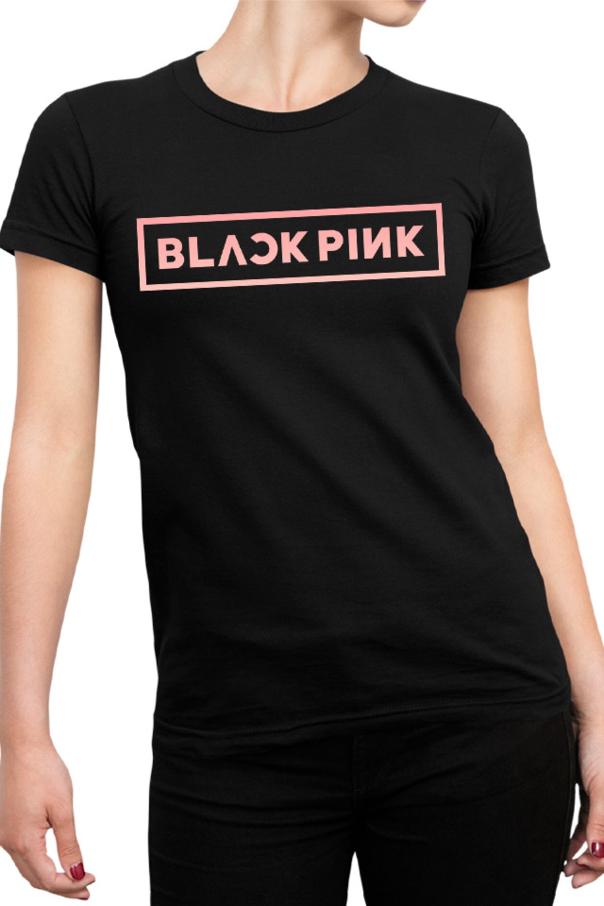 Tricou dama Blackpink In Your Area Logo Motto K-Pop