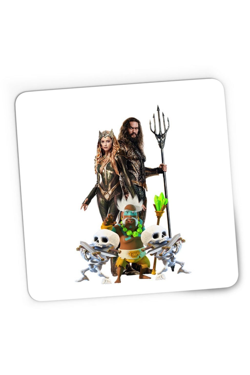 Mousepad Gaming Aquaman Brawl Stars Gameplay Strategy Clash Royale, 21x19 cm