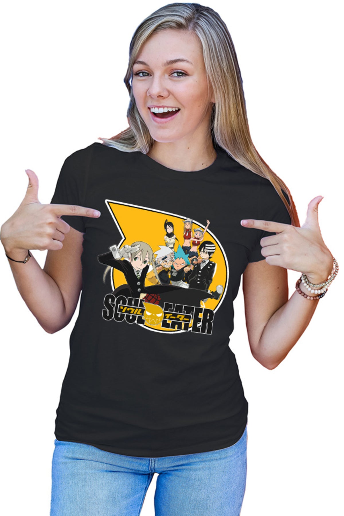Tricou dama Soul Eater Group Photo Protagonists Anime Otaku