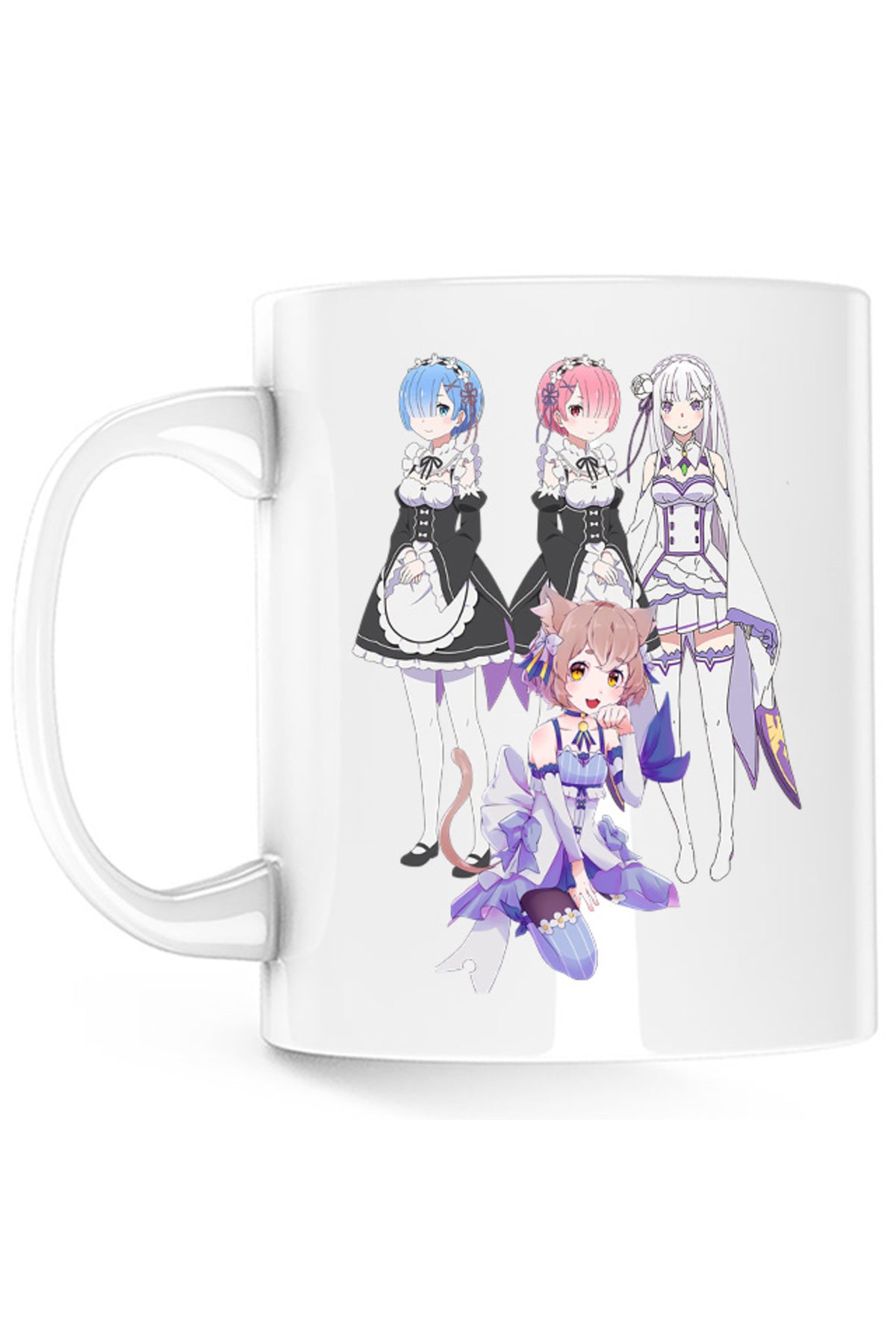Cana Re zero REM RAM Emilia Felix Cat Waifu Yandere Doki Doki, alba, 330 ml