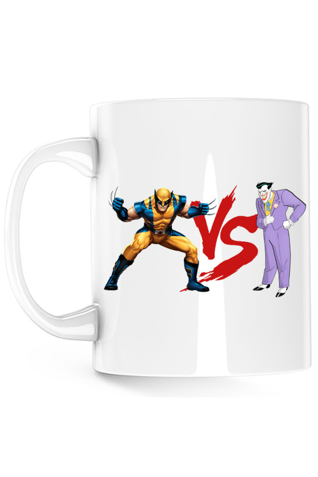 Cana Wolverine VS Joker Costume Cartoon, alba, 330 ml