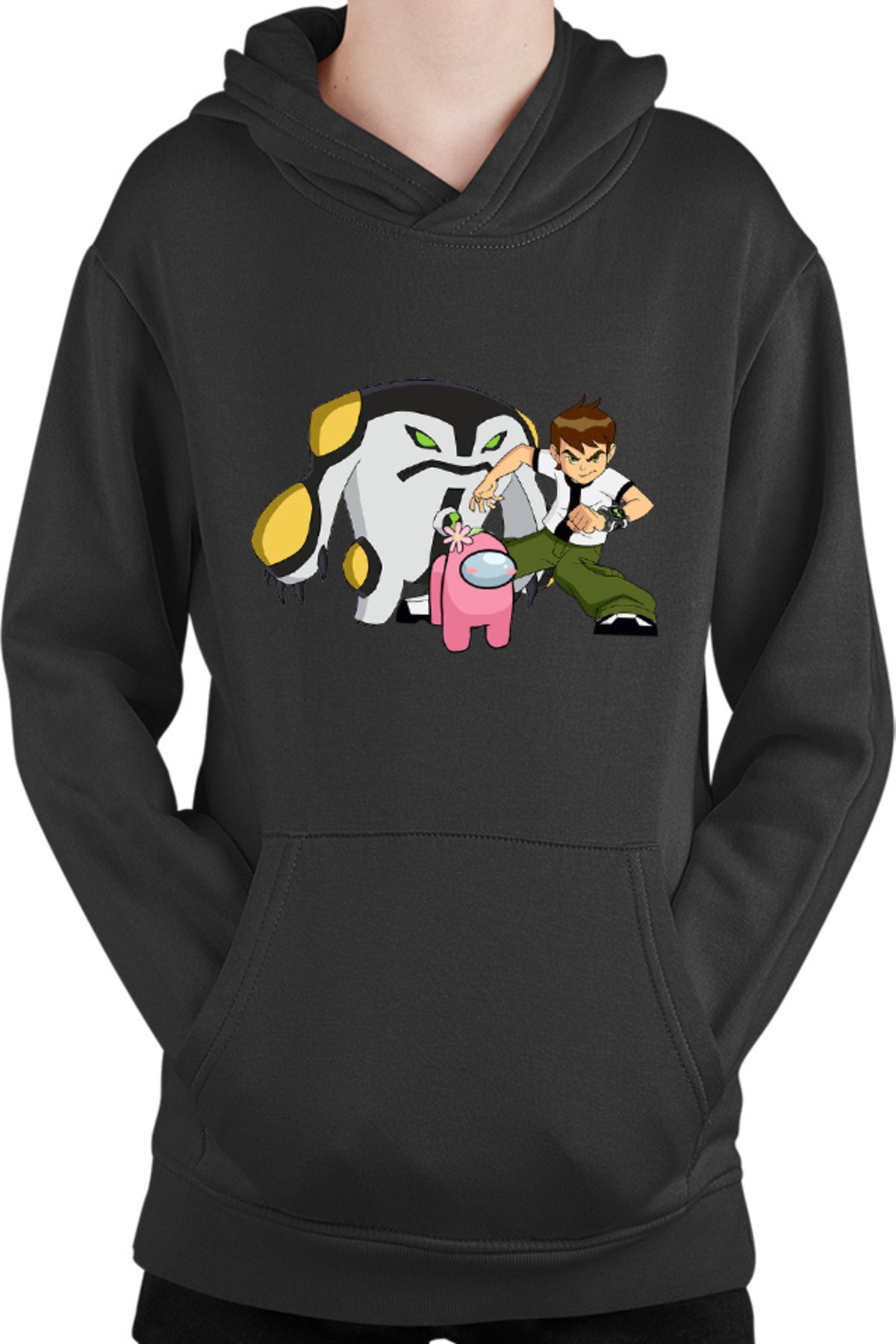 Hanorac copii Among Us Flower Cute Ben 10 Monster Transform Teen