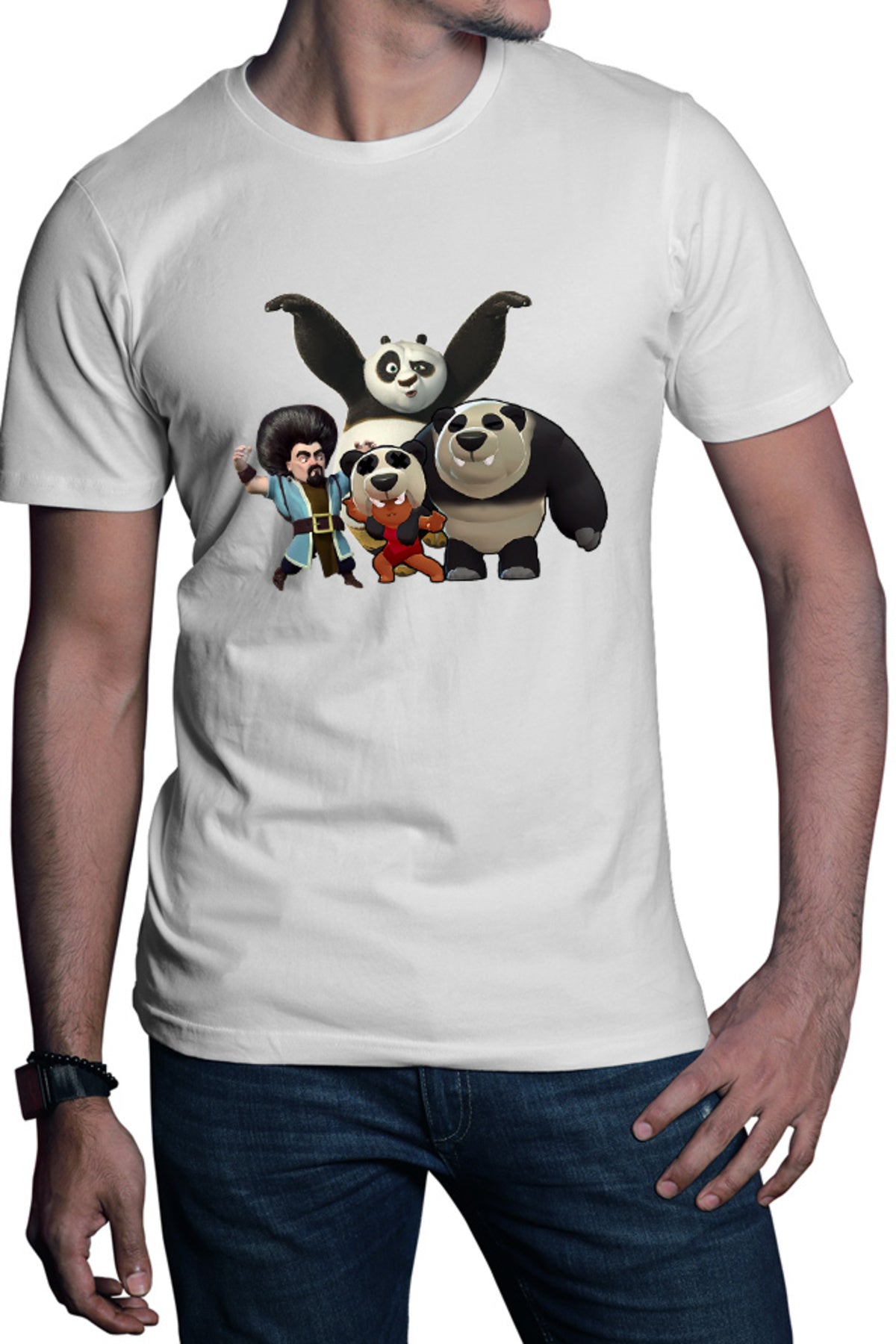 Tricou barbati Brawl Stars Panda Arena Kung Fu Clash Royale Supercell