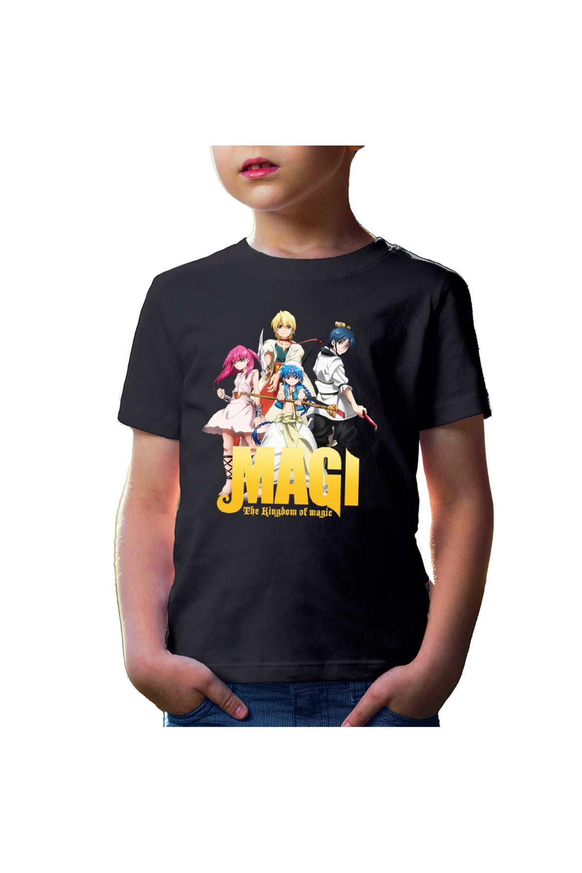 Tricou copii Magi The Labyrinth of Magic Protagonists Group Poster Pose
