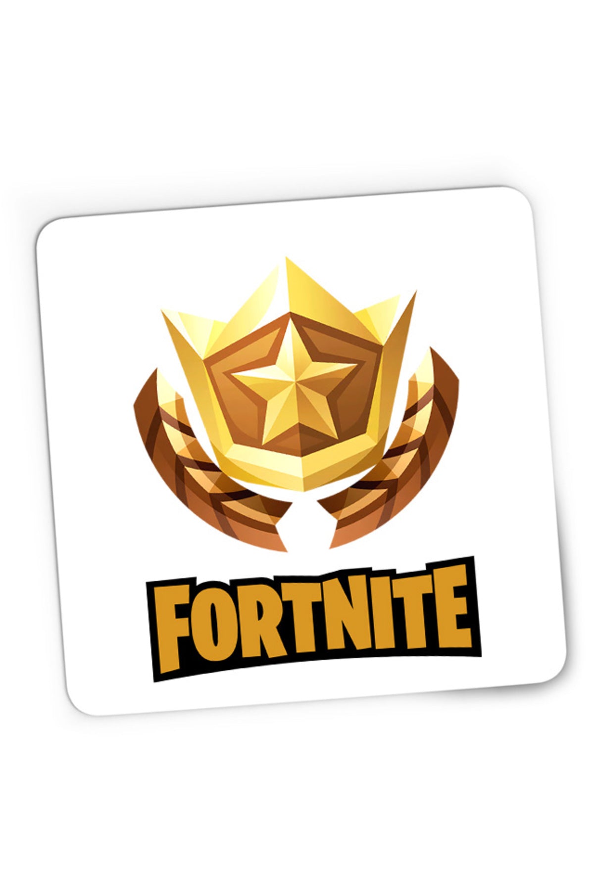 Mousepad Gaming Fortnite Gold Elo Seasons Gameplay Powerful Best Player, 21x19 cm