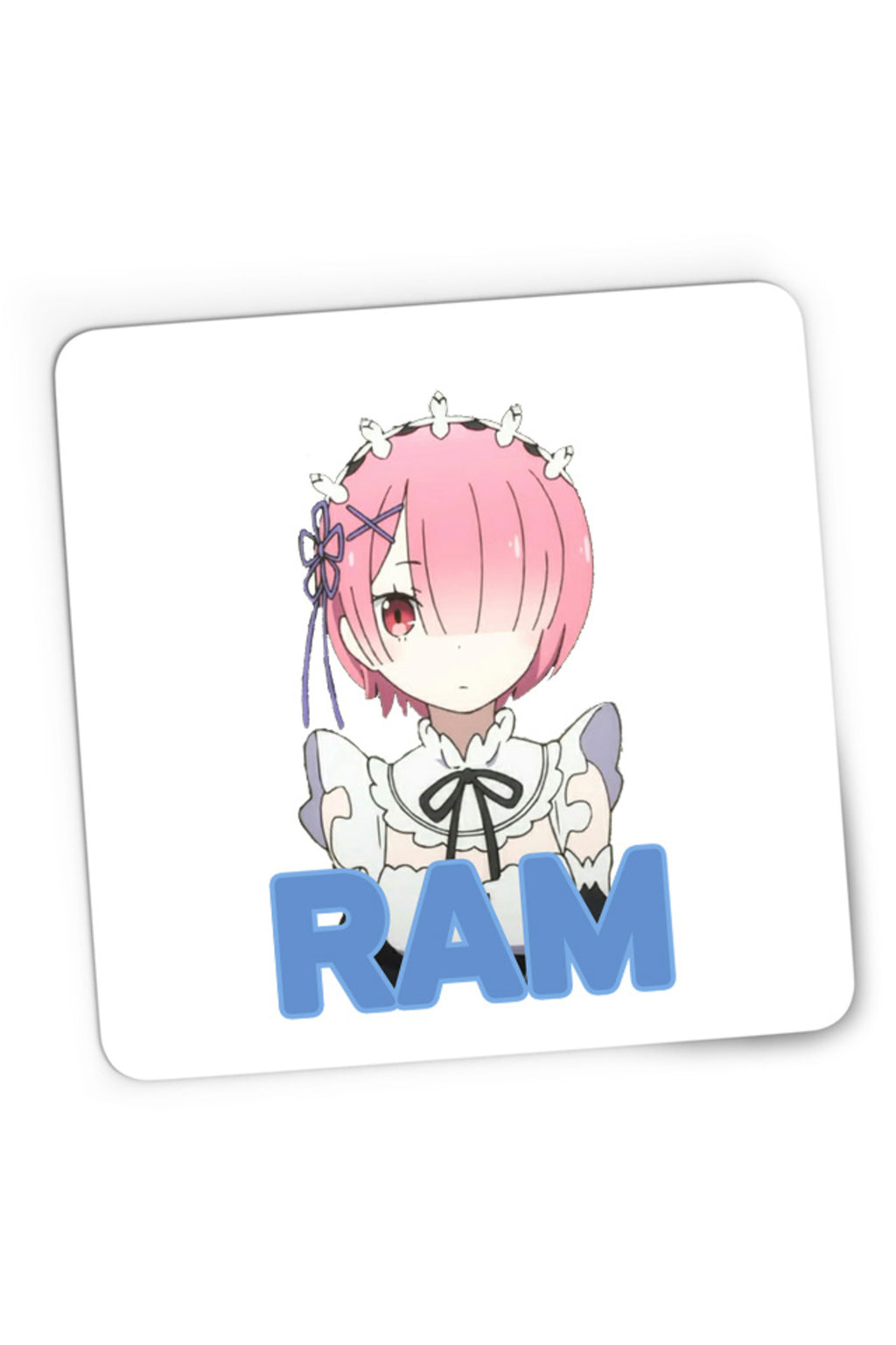Mousepad Gaming Re Zero RAM Sister Isekai Paranormal Demon Time Travel, 21x19 cm