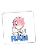 Mousepad Gaming Re Zero RAM Sister Isekai Paranormal Demon Time Travel, 21x19 cm