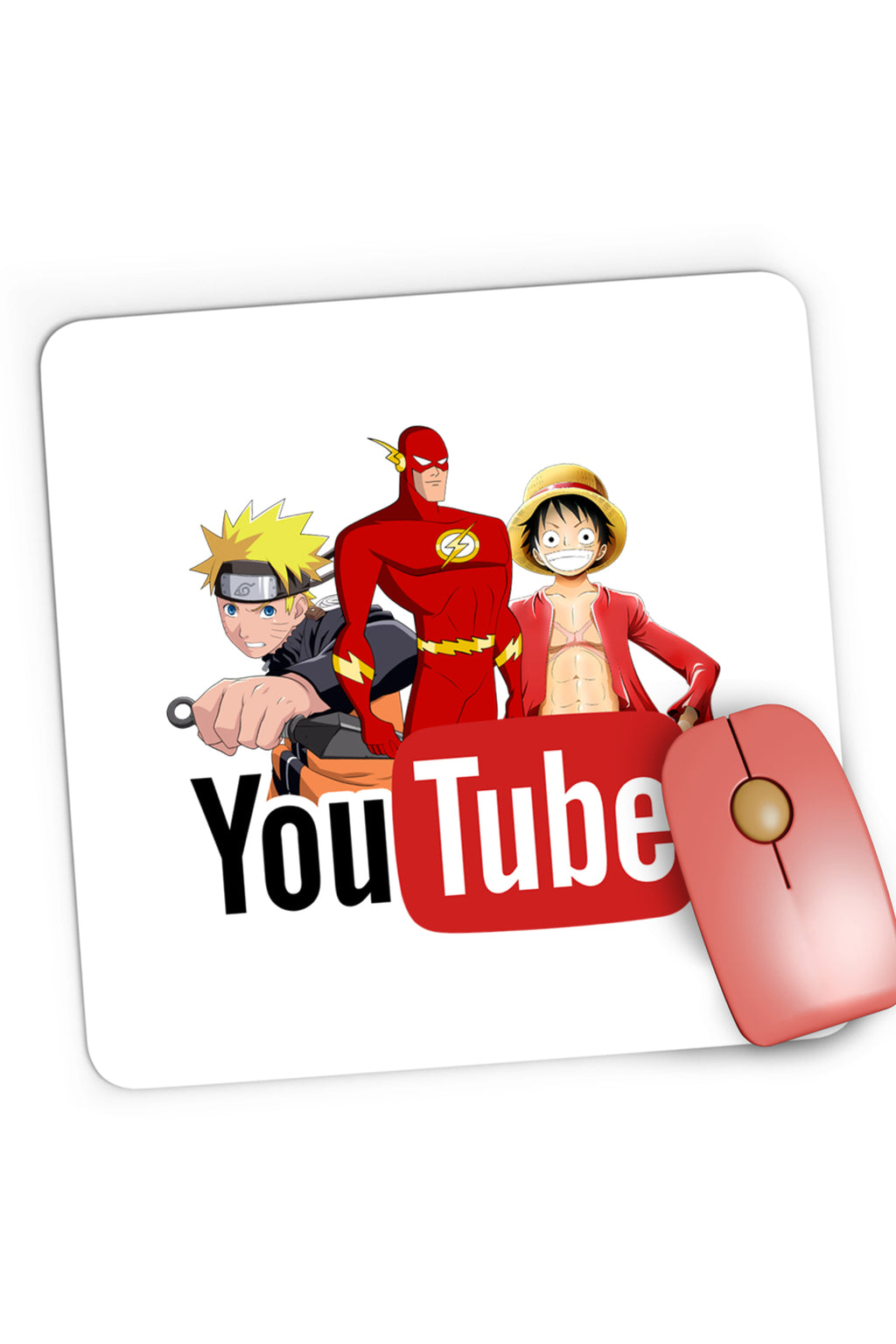 Mousepad Gaming The Flash Naruto One Piece Anime Cartoon, 21x19 cm