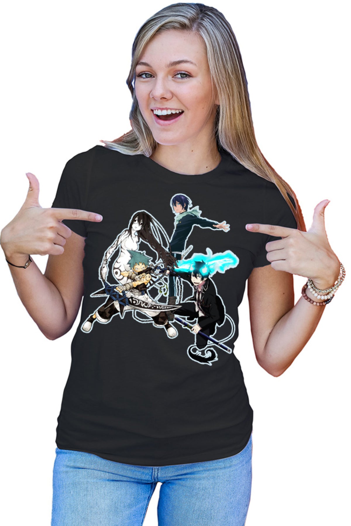 Tricou dama Soul Eater Black Star Yato Noragami Rin Ao no Exorcist Ghost