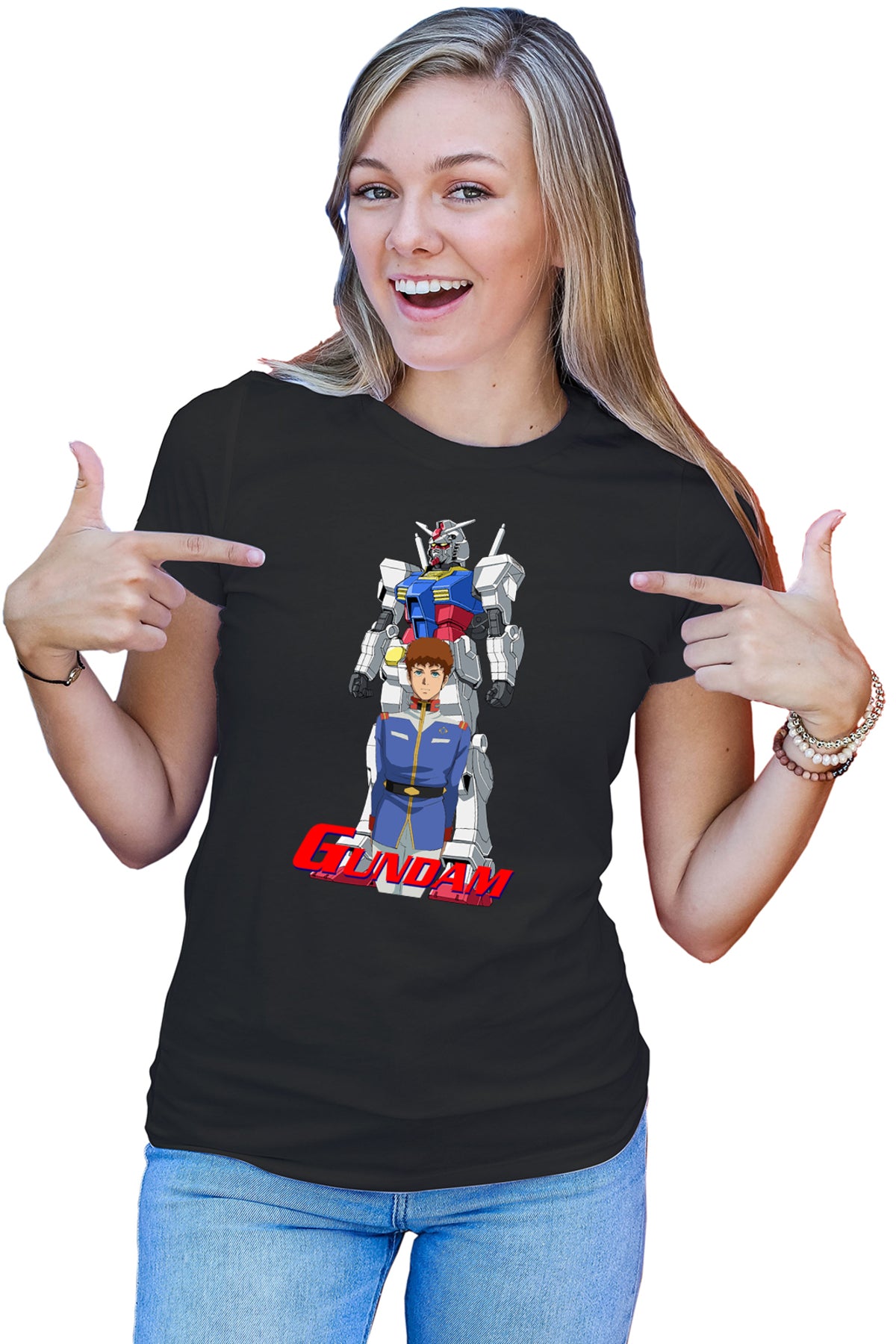 Tricou dama dam Amuro Ray Robot Anime Monster