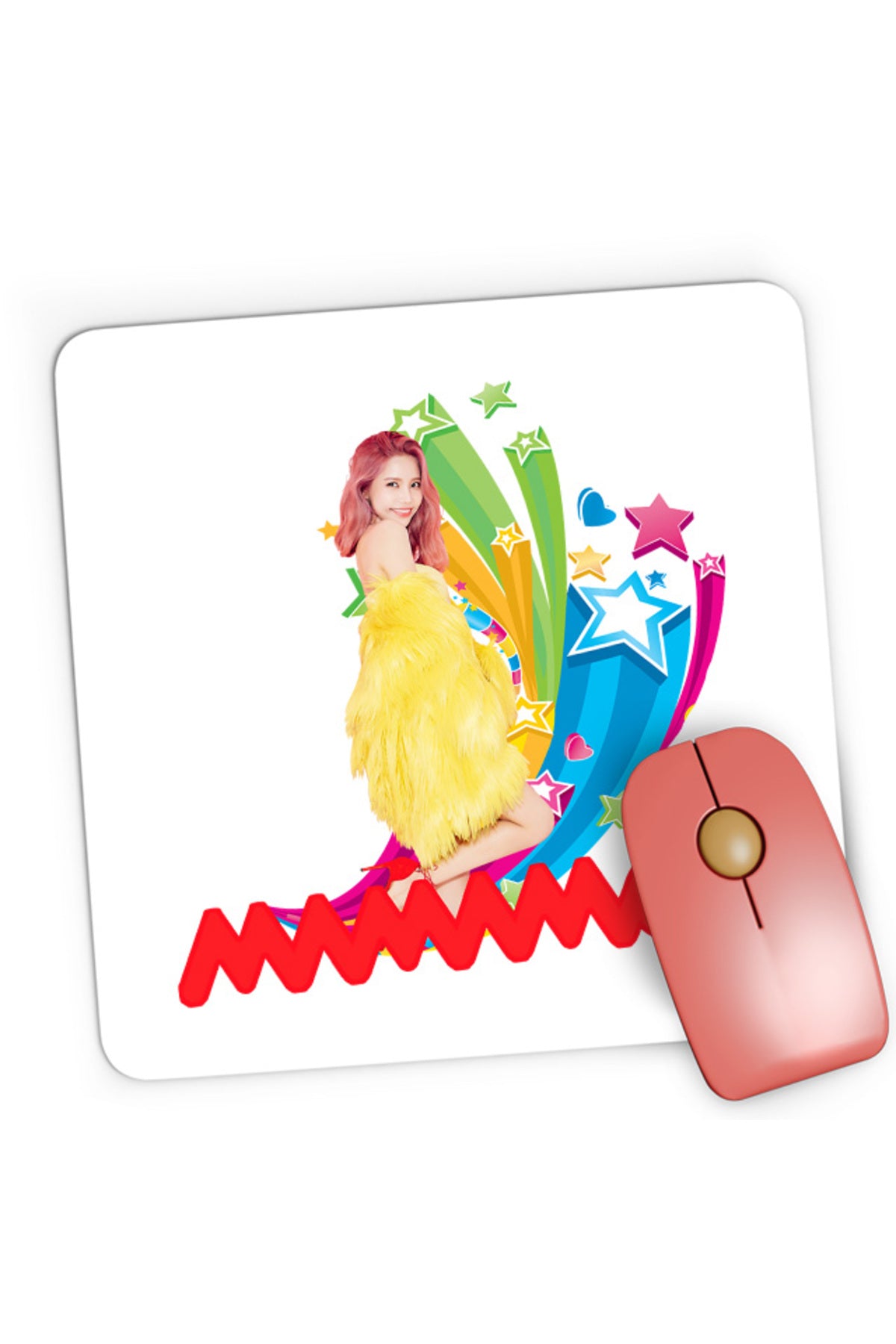 Mousepad Gaming Mamamoo Wheein Moonbyul Solar Competition Happy, 21x19 cm