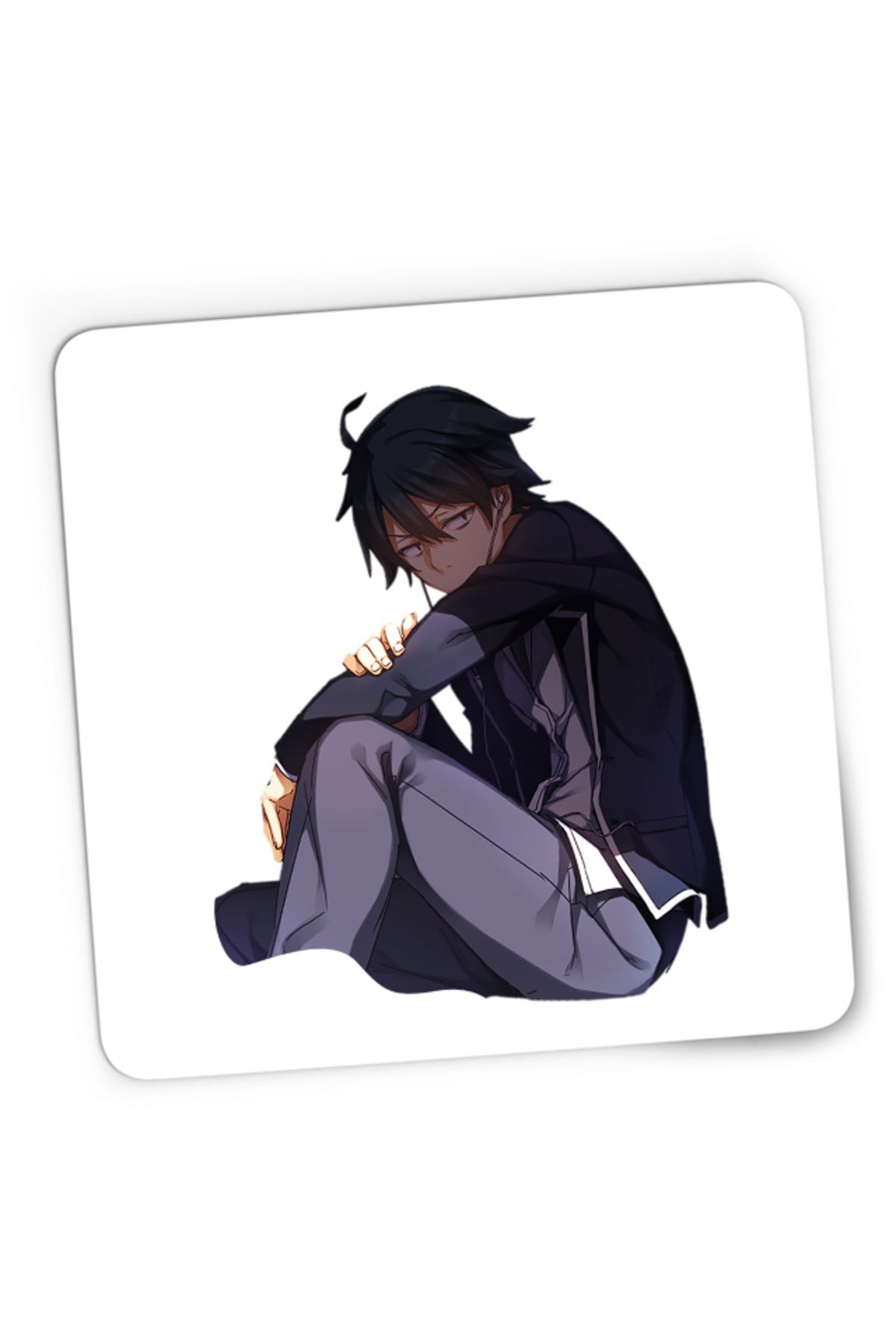 Mousepad Gaming OreGairu Hikigaya Tone Novel Artist Music, 21x19 cm