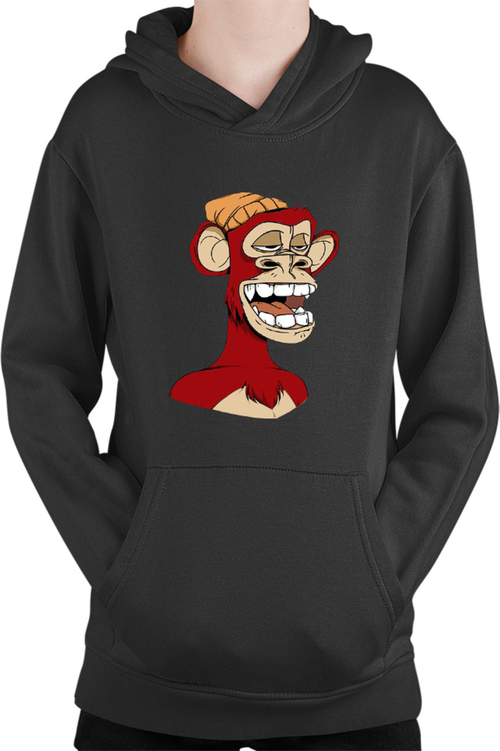 Hanorac copii NFT Monkey Artist Brilliant Idea Concept Block Chain
