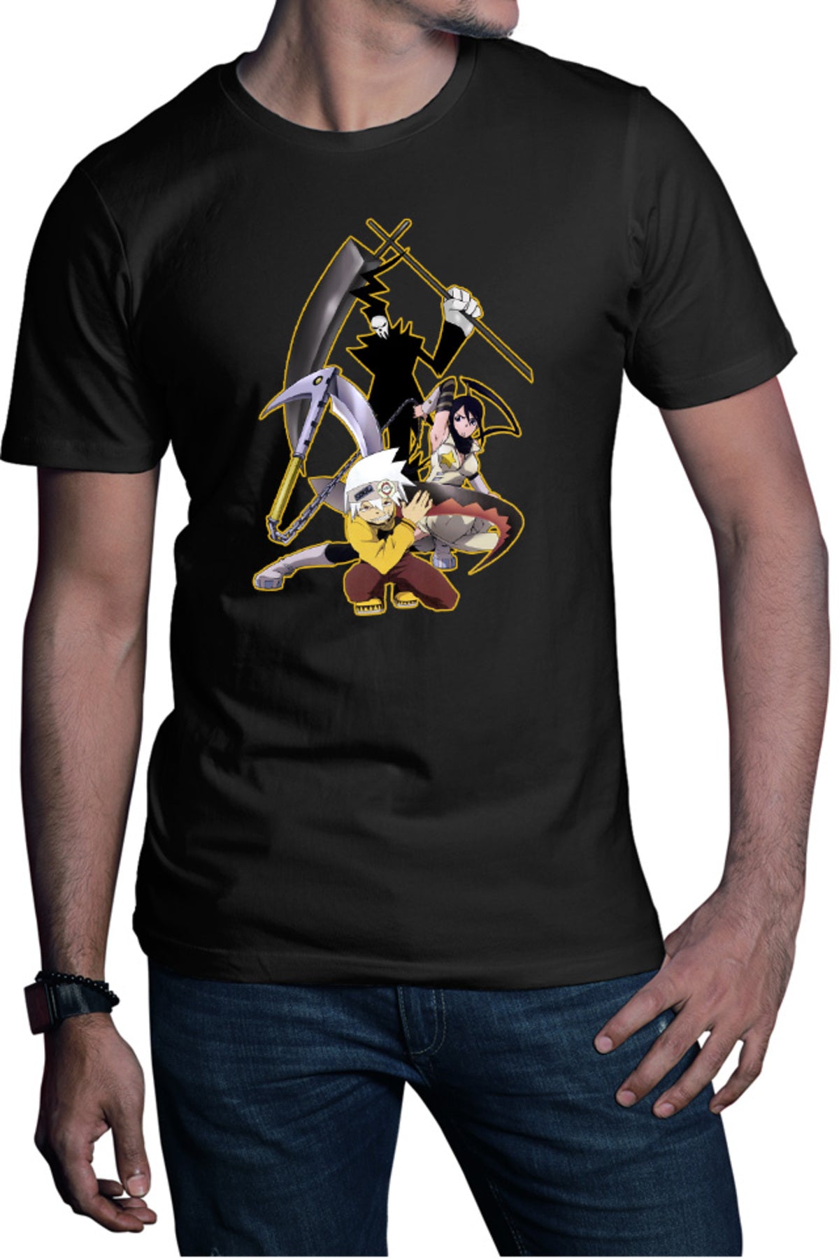 Tricou barbati Soul Eater Soul Shinigami Tsubaki Shounen Anime