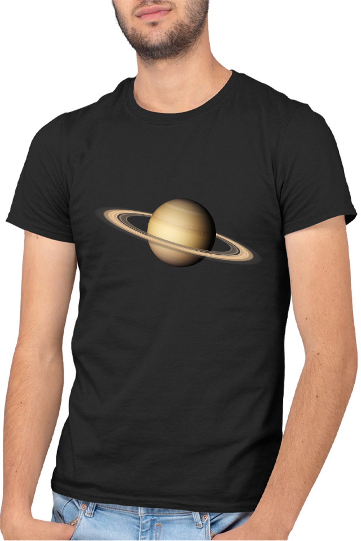 Tricou barbati NASA Saturn Rings Astronomy