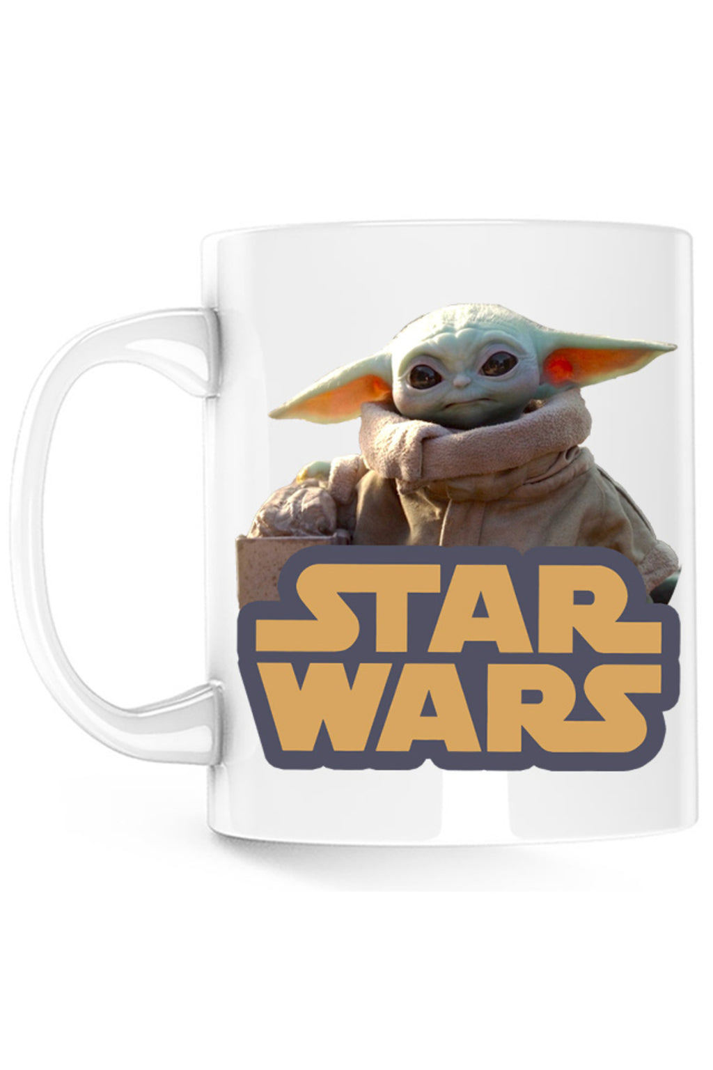Cana Star Wars Baby Yoda Cute Small Logo Power, alba, 330 ml