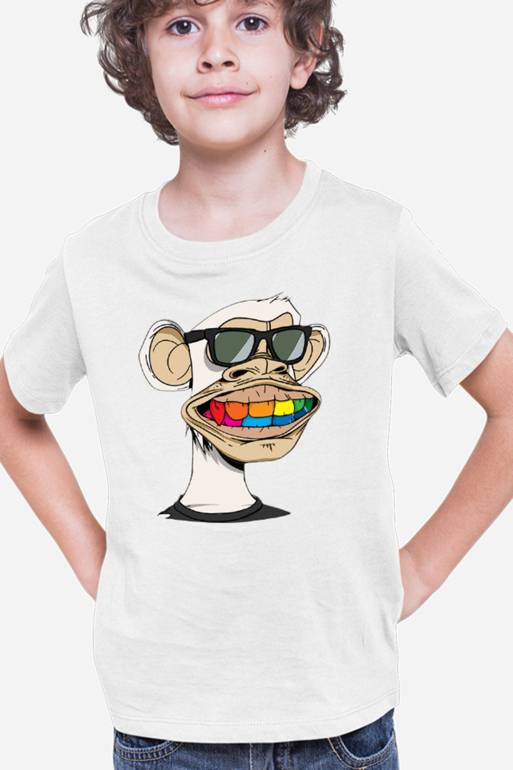 Tricou copii NFT Monkey Sell Online Art Colors Humanoid
