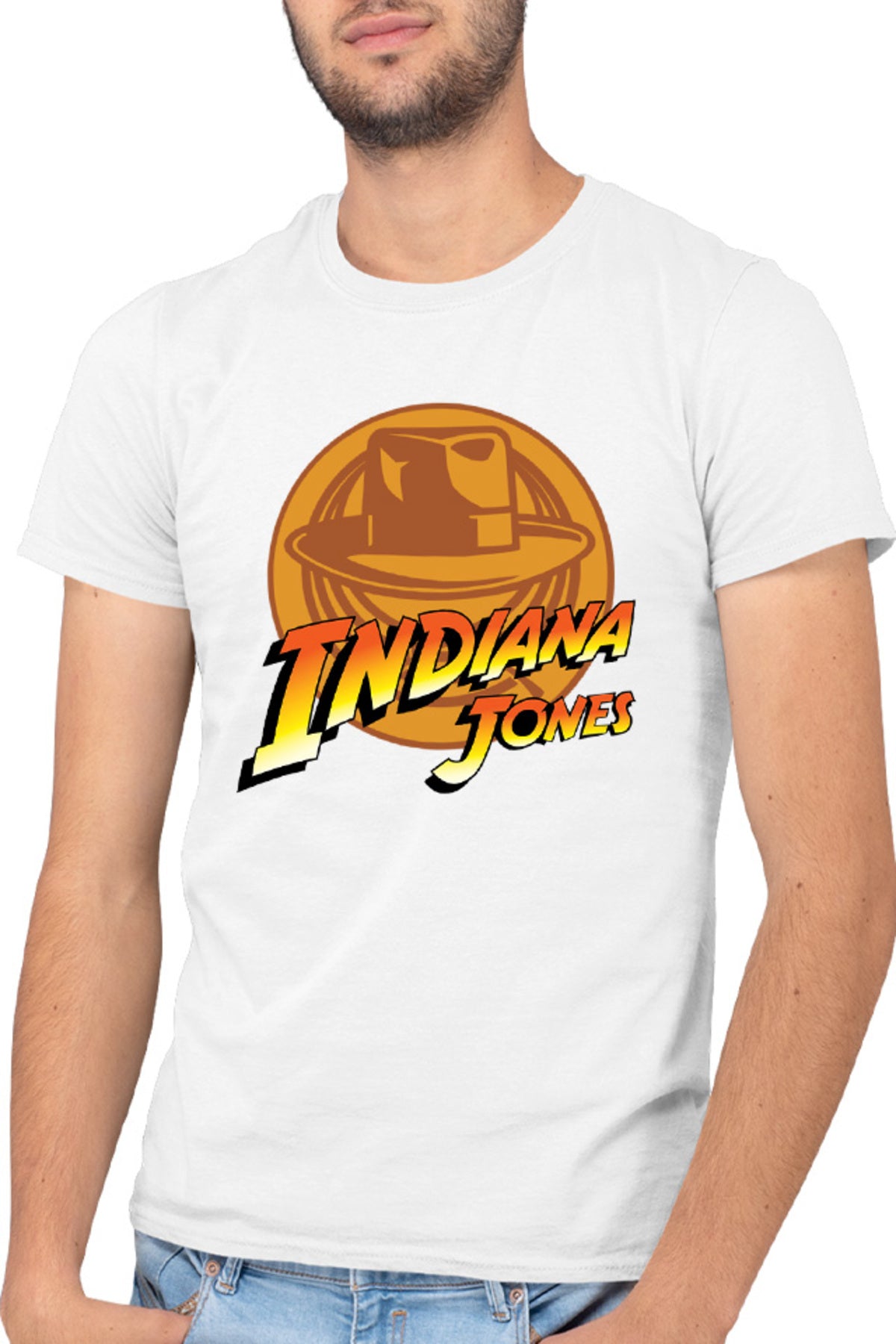 Tricou barbati Indiana Jones Logo TV Series Cool Savana Texas US