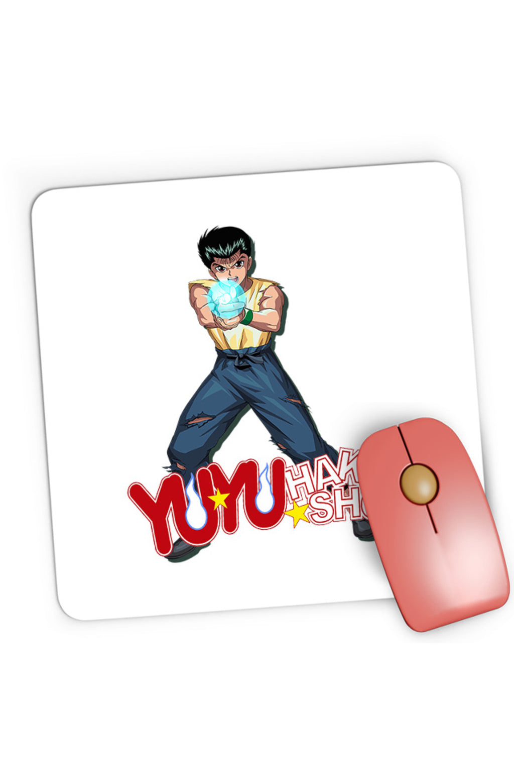 Mousepad Gaming Yu Yu Hakusho Yusuke Urameshi Super Power Paranormal Anime, 21x19 cm