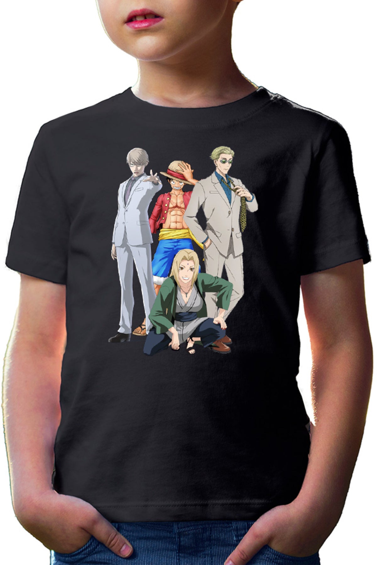 Tricou copii Ajin Tosaki Naruto One Piece Luffy Jujutsu Kaisen
