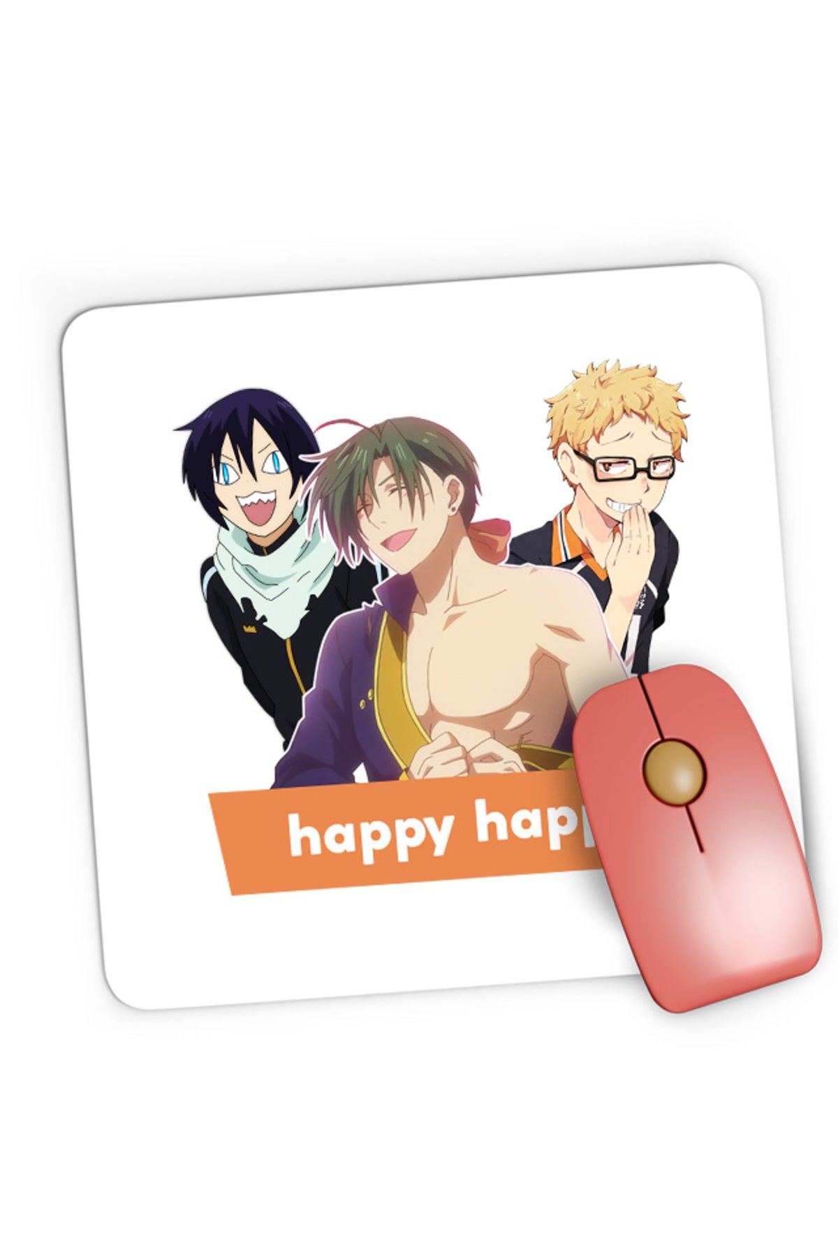 Mousepad Gaming Yona of the Dawn Jae Ha Yato Noragami Kei Troll Happy, 21x19 cm
