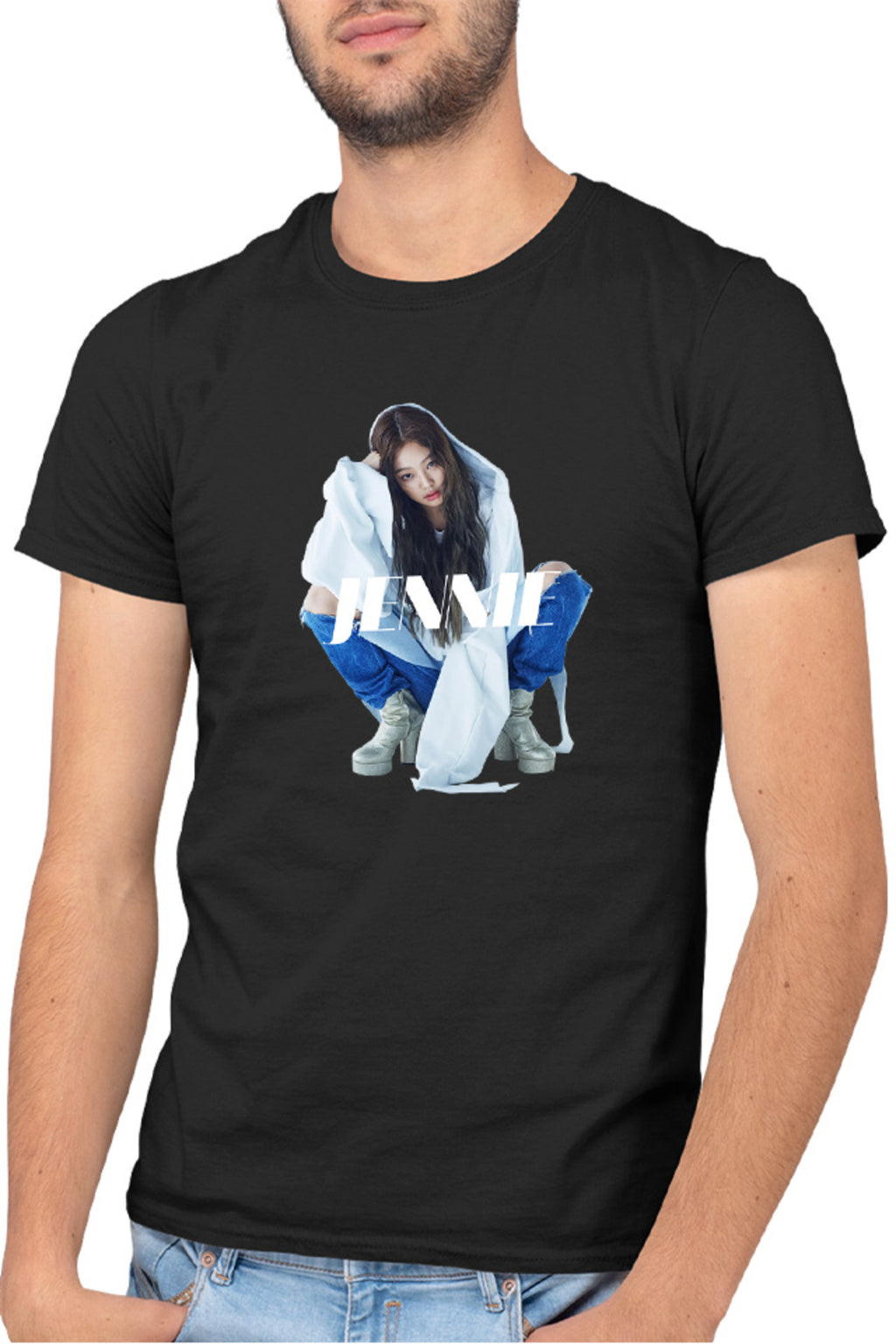 Tricou barbati Blackpink Jennie Famboy y Idol Singer Voice