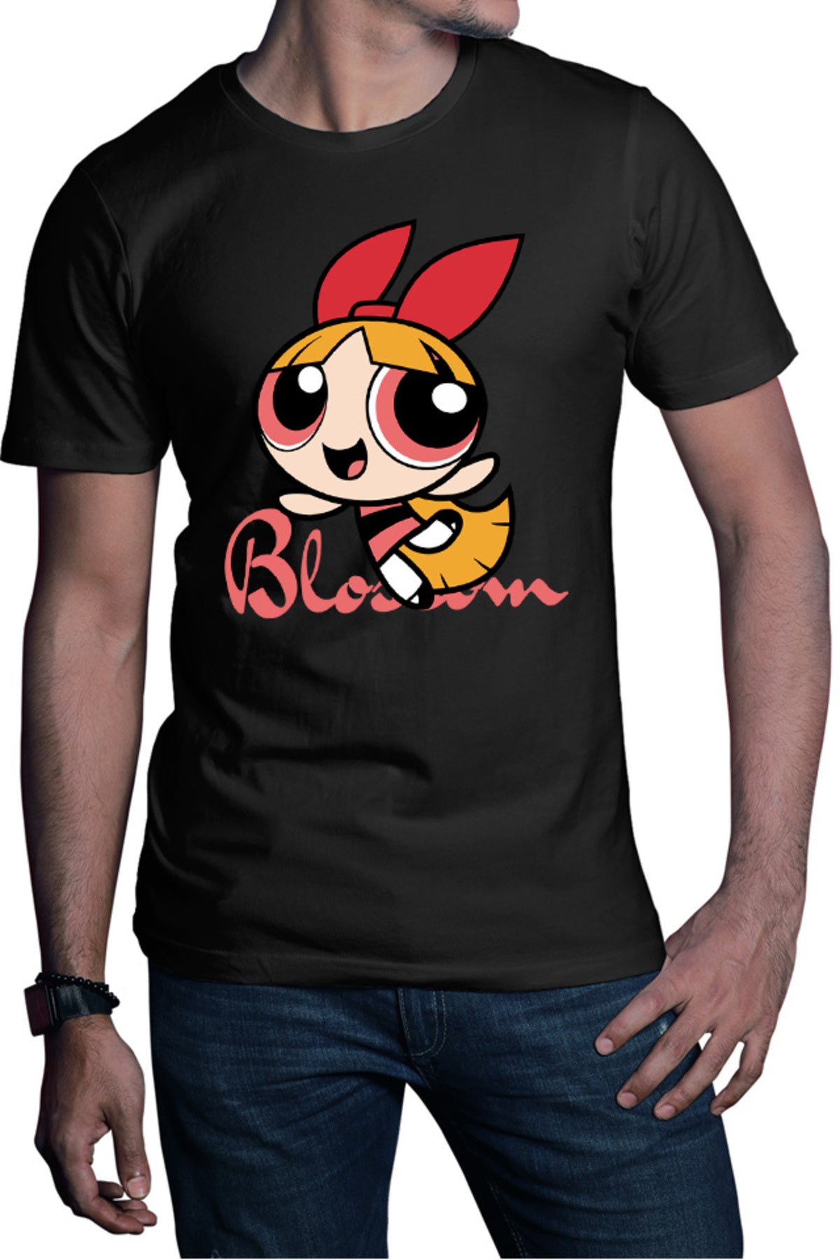 Tricou barbati The Powerpuff Girls Blossom Desene Animate