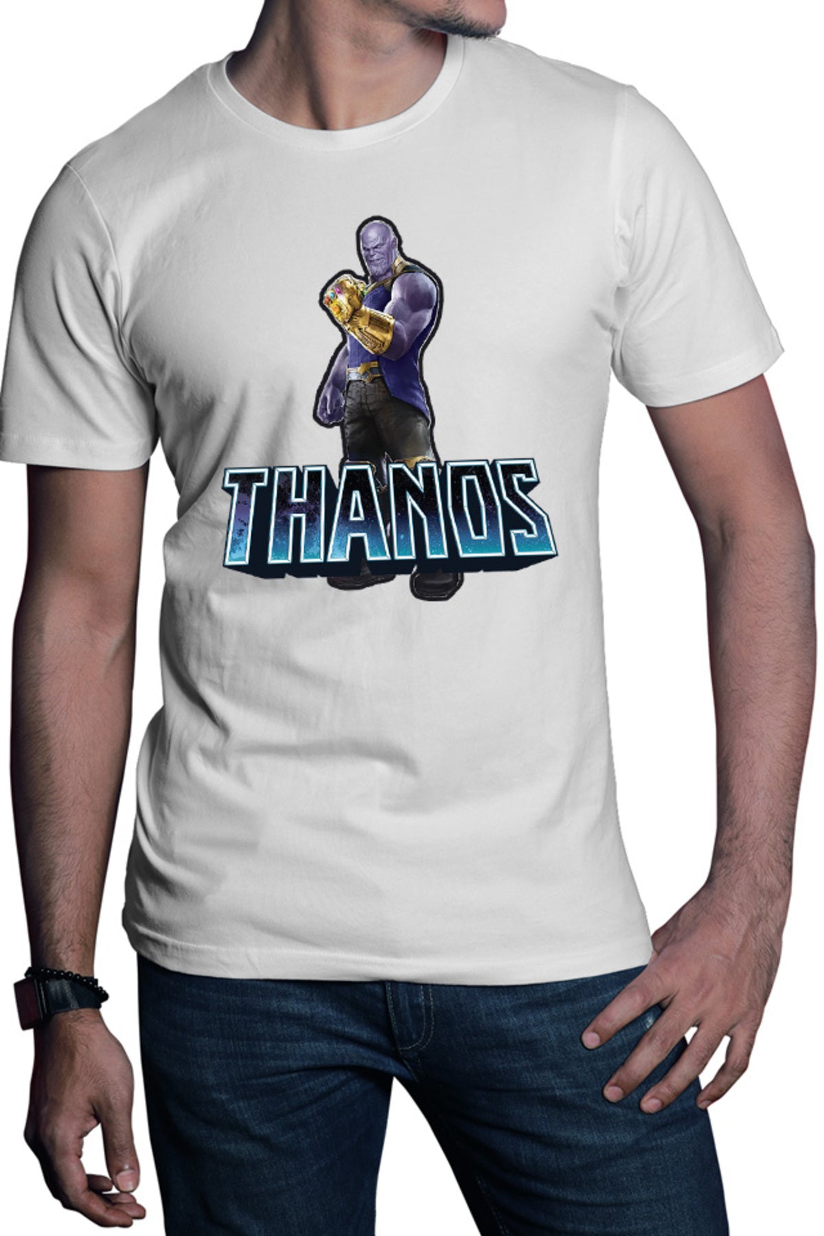 Tricou barbati Thanos Moon Titan Infinity Watch Black Order