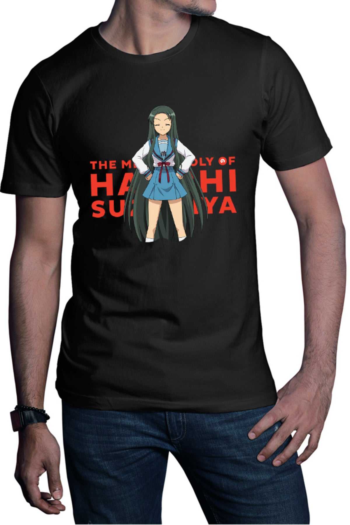 Tricou barbati Haruhi Suzumiya Tsuruya Light Novel Slice of Life Duplo