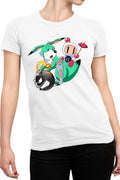 Tricou dama Bomberman Pokemon Children Game Vintage