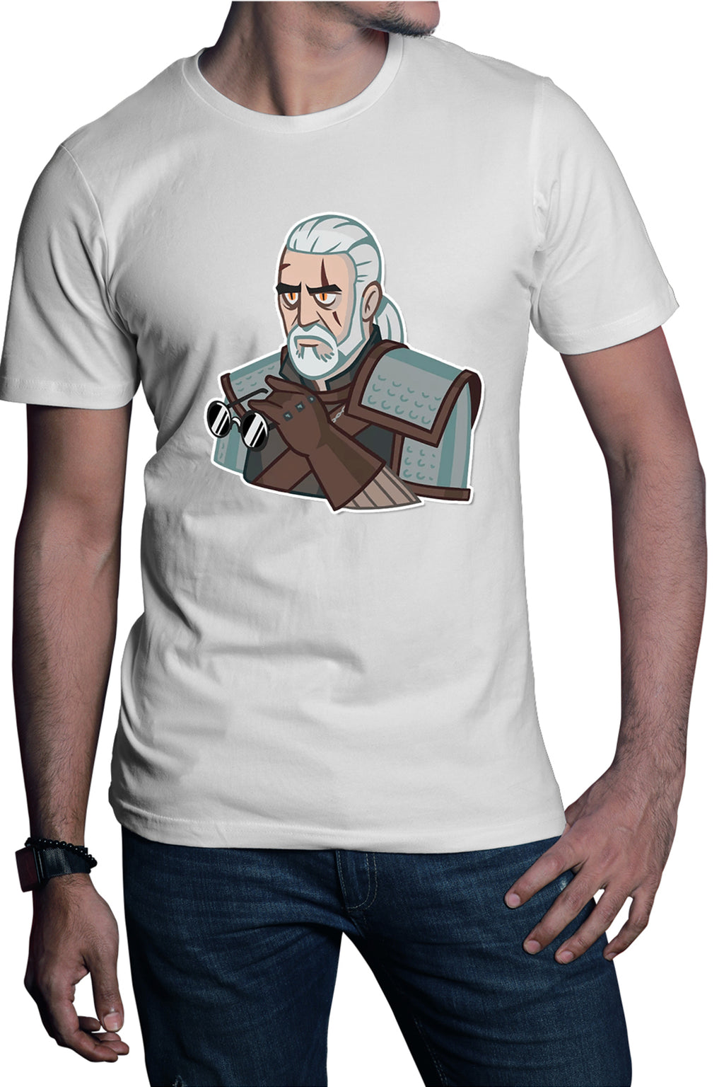 Tricou barbati The Witcher Andrzej Sapkowski Wild Hunt Video Game