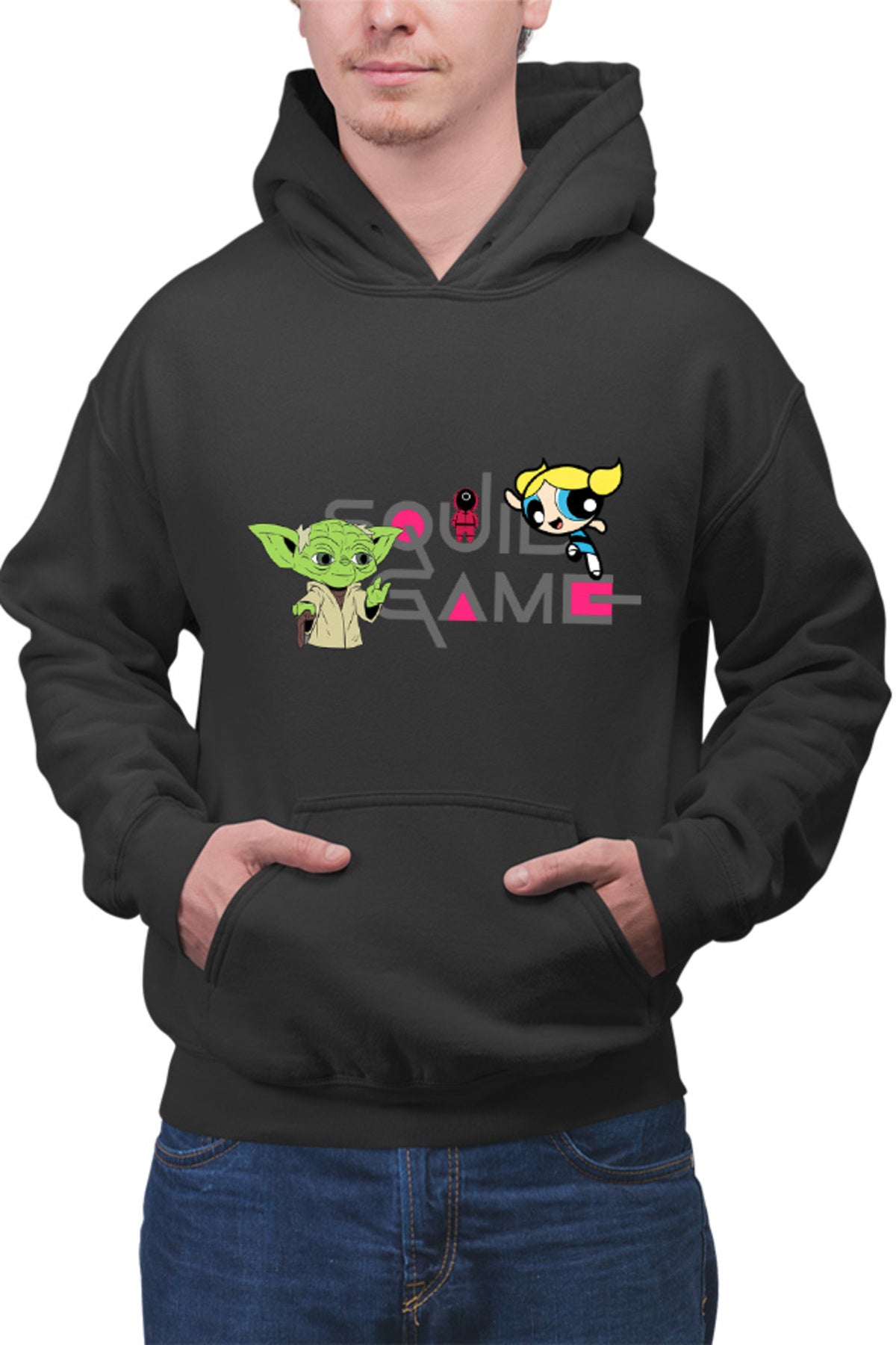 Hanorac barbati Squid Game Bubble Yoda Master