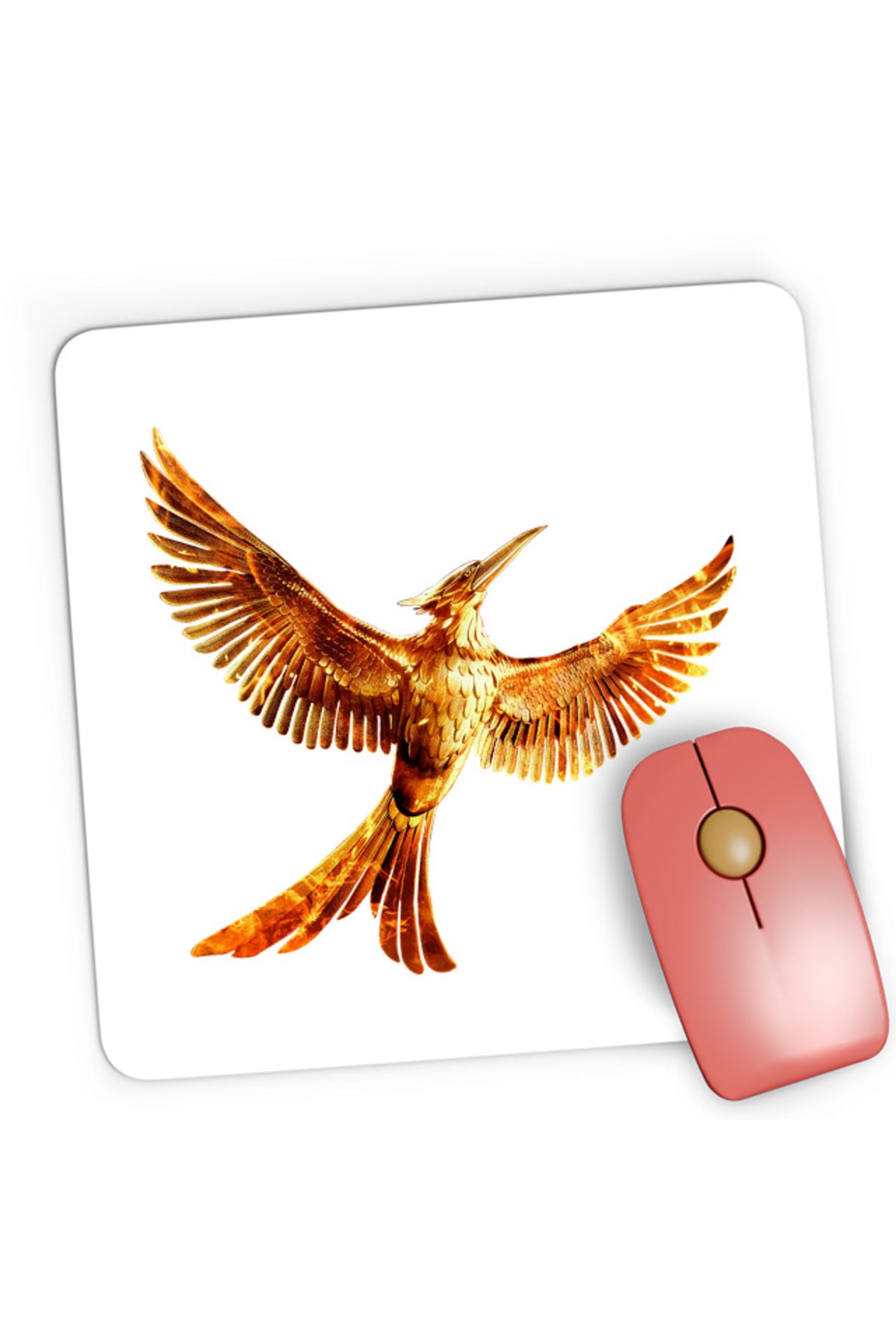 Mousepad Gaming The Hunger Games Bird Sci-FI Action Adventure Run, 21x19 cm