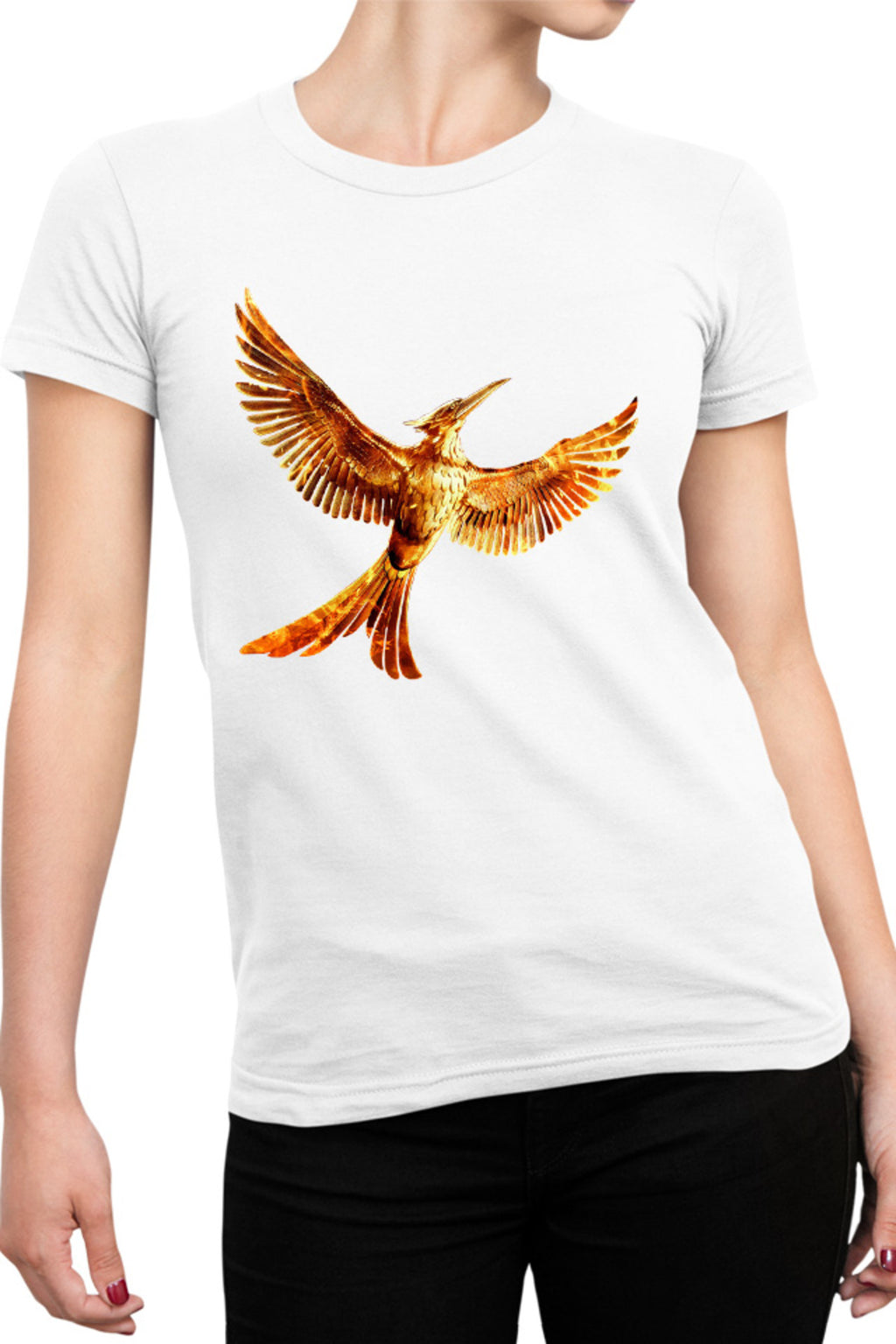 Tricou dama The Hunger Games Bird Sci-FI Action Adventure Run
