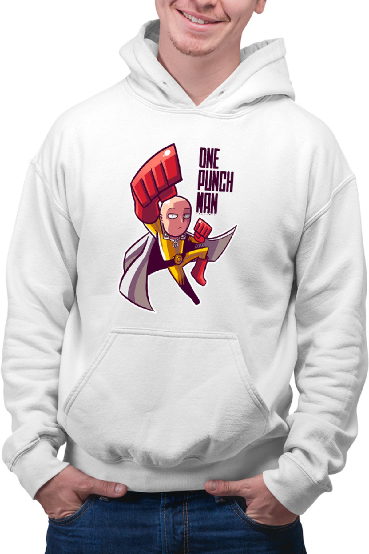 Hanorac barbati One-Punch Man Hero Tatakae Anime Weeb