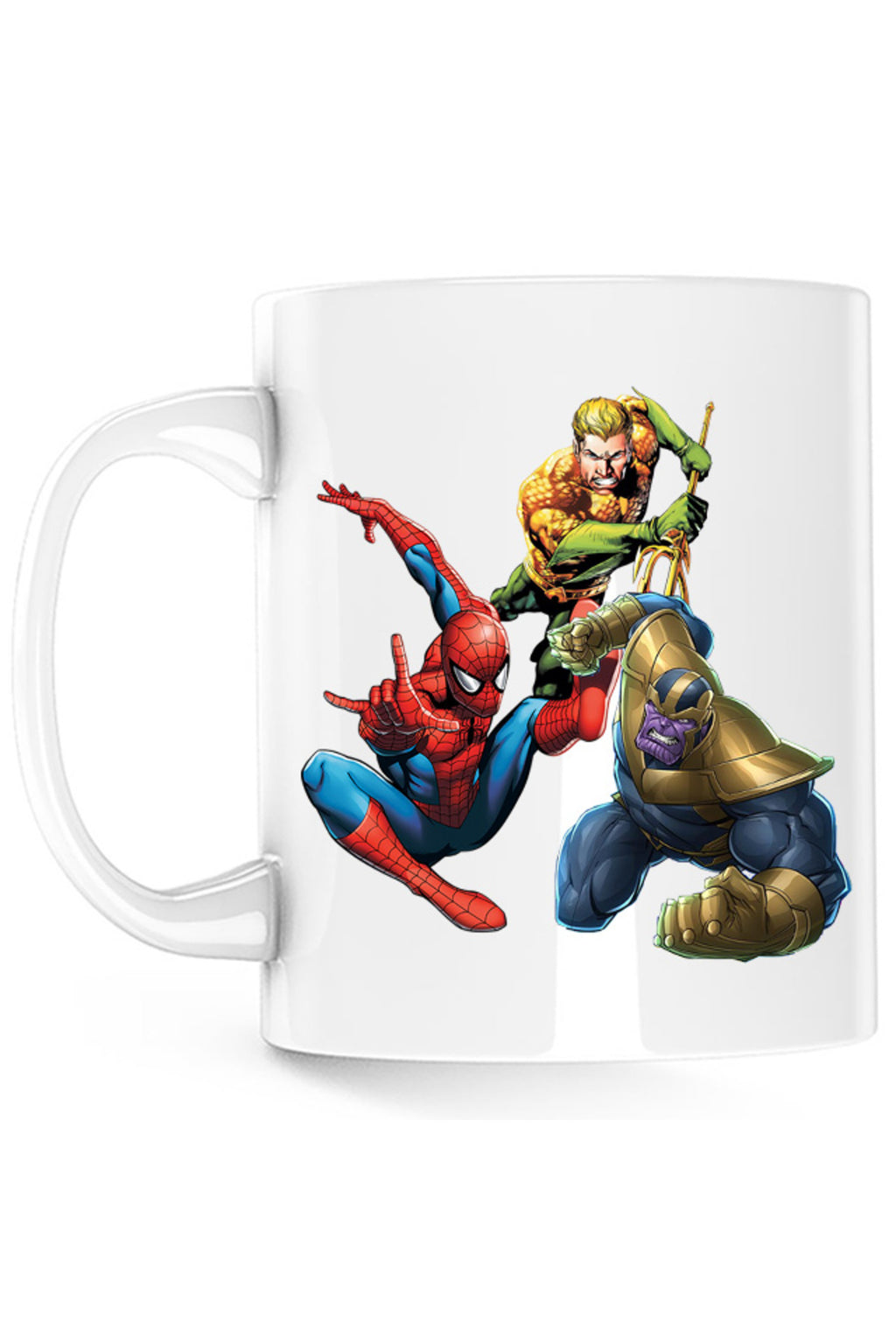 Cana Spiderman Aquaman Thanos Save Earth, alba, 330 ml