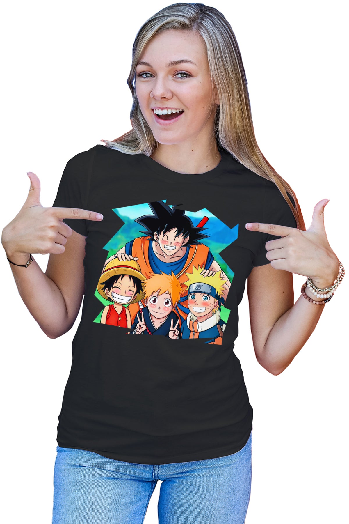 Tricou dama Bleach Dragon Ball Z One Piece Animekage Naruto