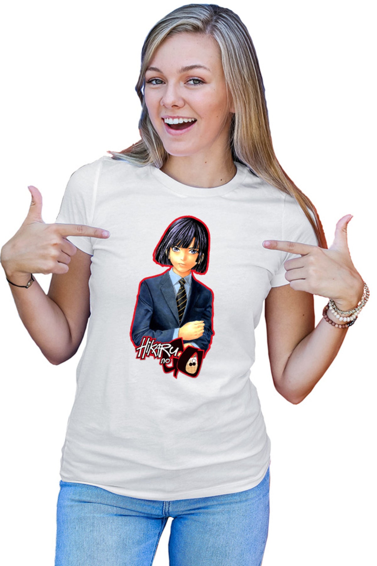 Tricou dama Hikaru no Go Akira Classy Vintage Player Michiko Yokote Shounen