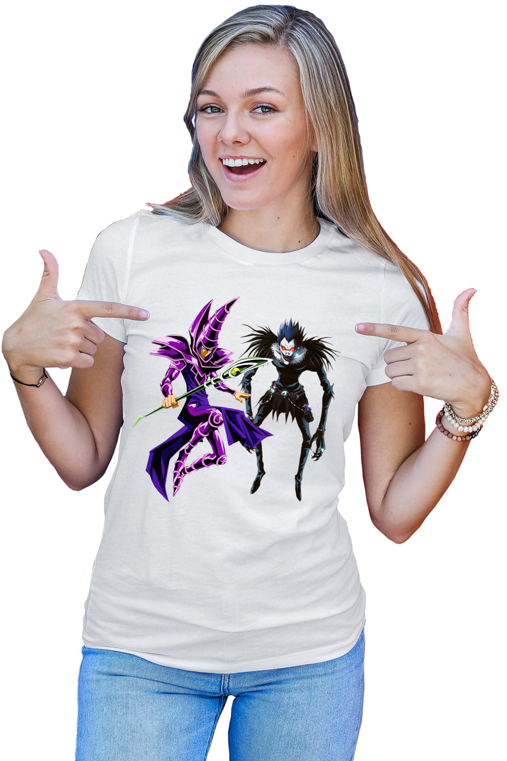 Tricou dama Yu Gi Oh Dark Magician Death Note Ryuk