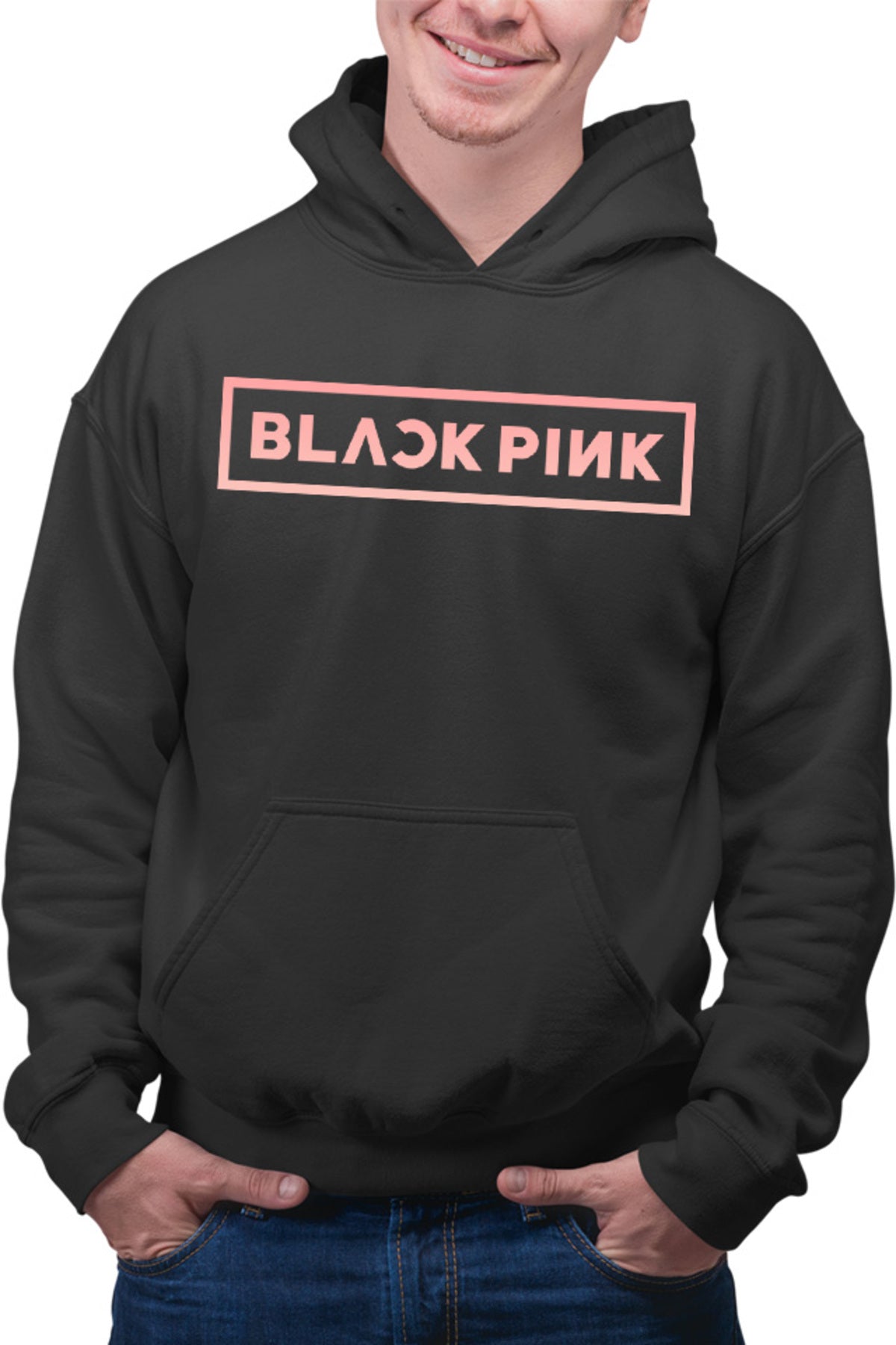 Hanorac barbati Blackpink In Your Area Logo Motto K-Pop