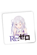 Mousepad Gaming Re Zero Emilia Neko Magic Princess Otaku Isekai, 21x19 cm