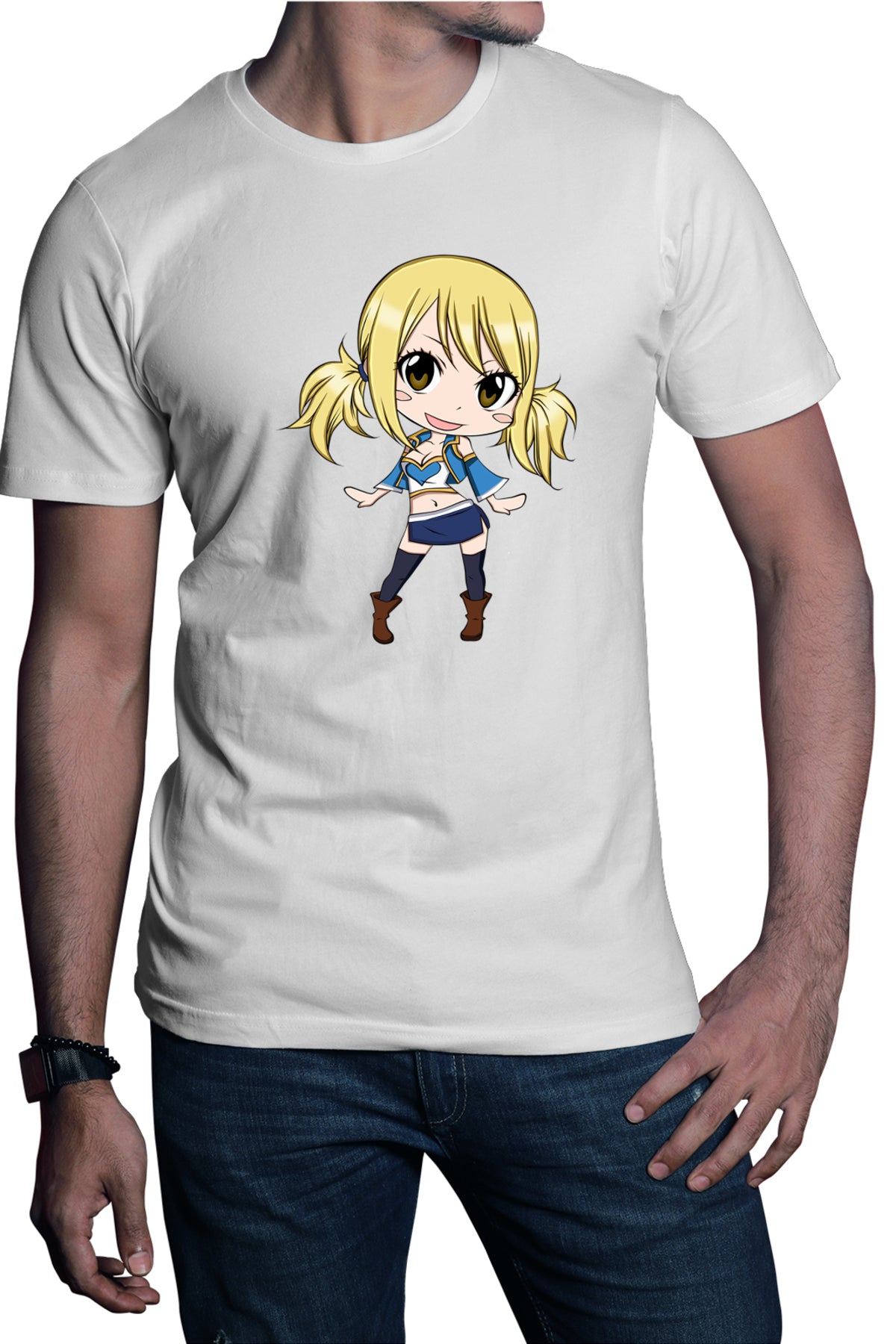 Tricou barbati Fairy Tail Lucy Heartfilia Amelia Cartoon