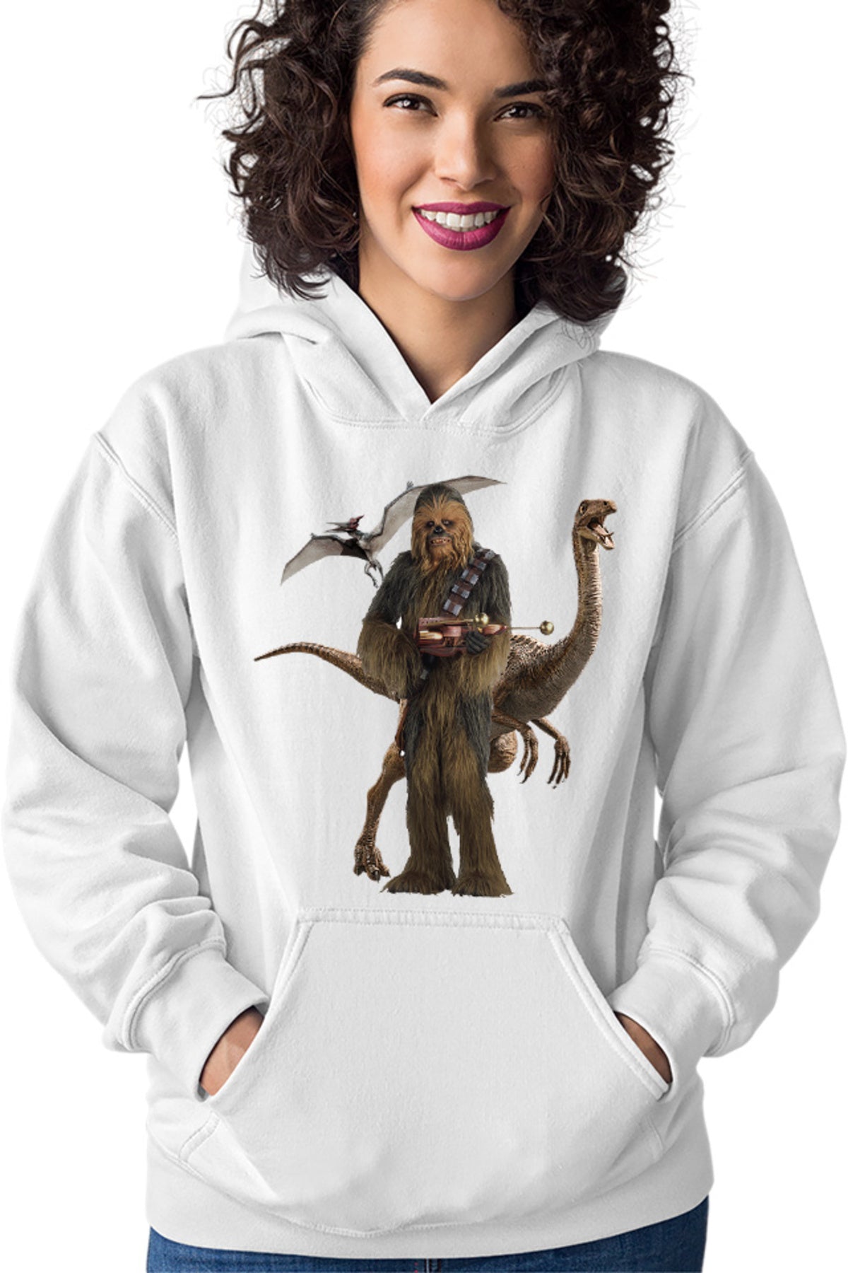 Hanorac dama Star Wars Chewbacca T-Rex Flying Dinossaur