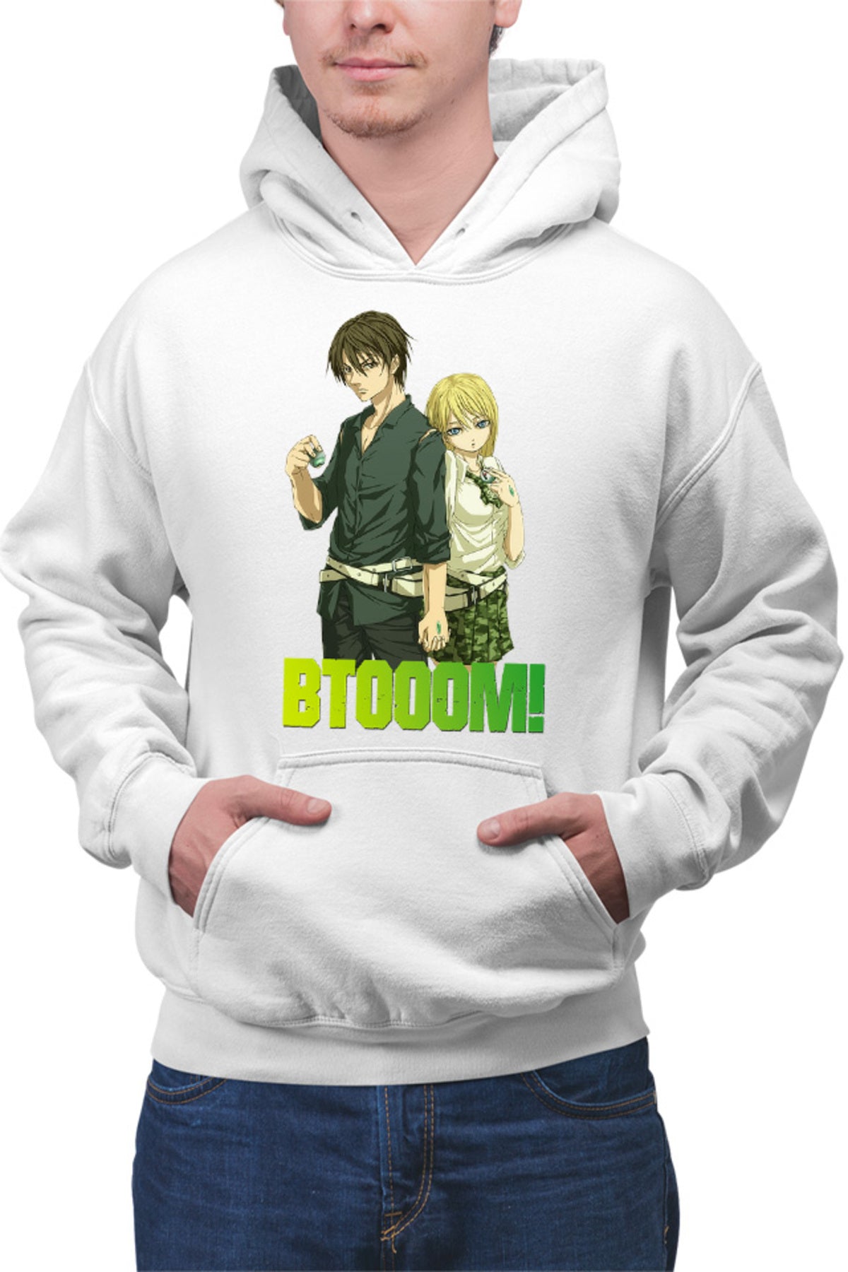 Hanorac barbati Btooom! Sakamoto Ryouta Himiko Lovers Game Crafting Bombs