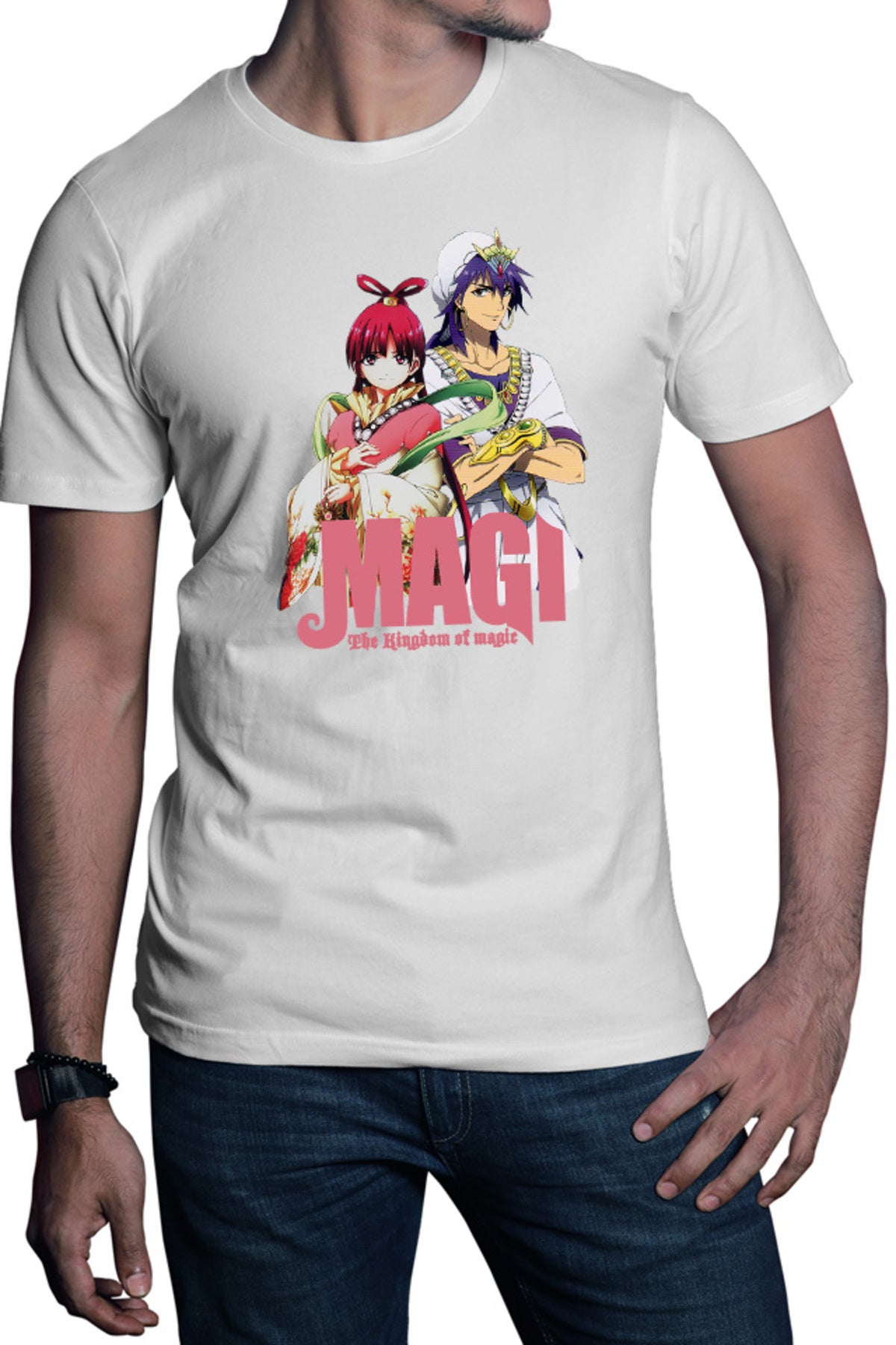 Tricou barbati Magi The Labyrinth of Magic Kougyoku Queen Sinbad Cool