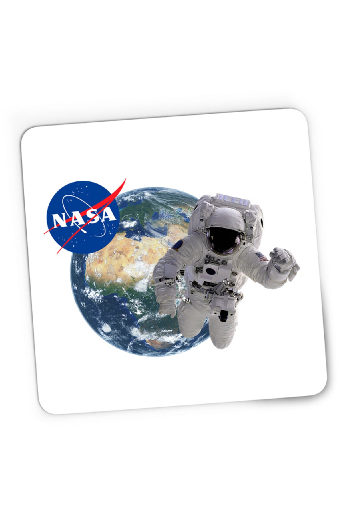 Mousepad Gaming NASA Astronaut Earth Planet Universe, 21x19 cm