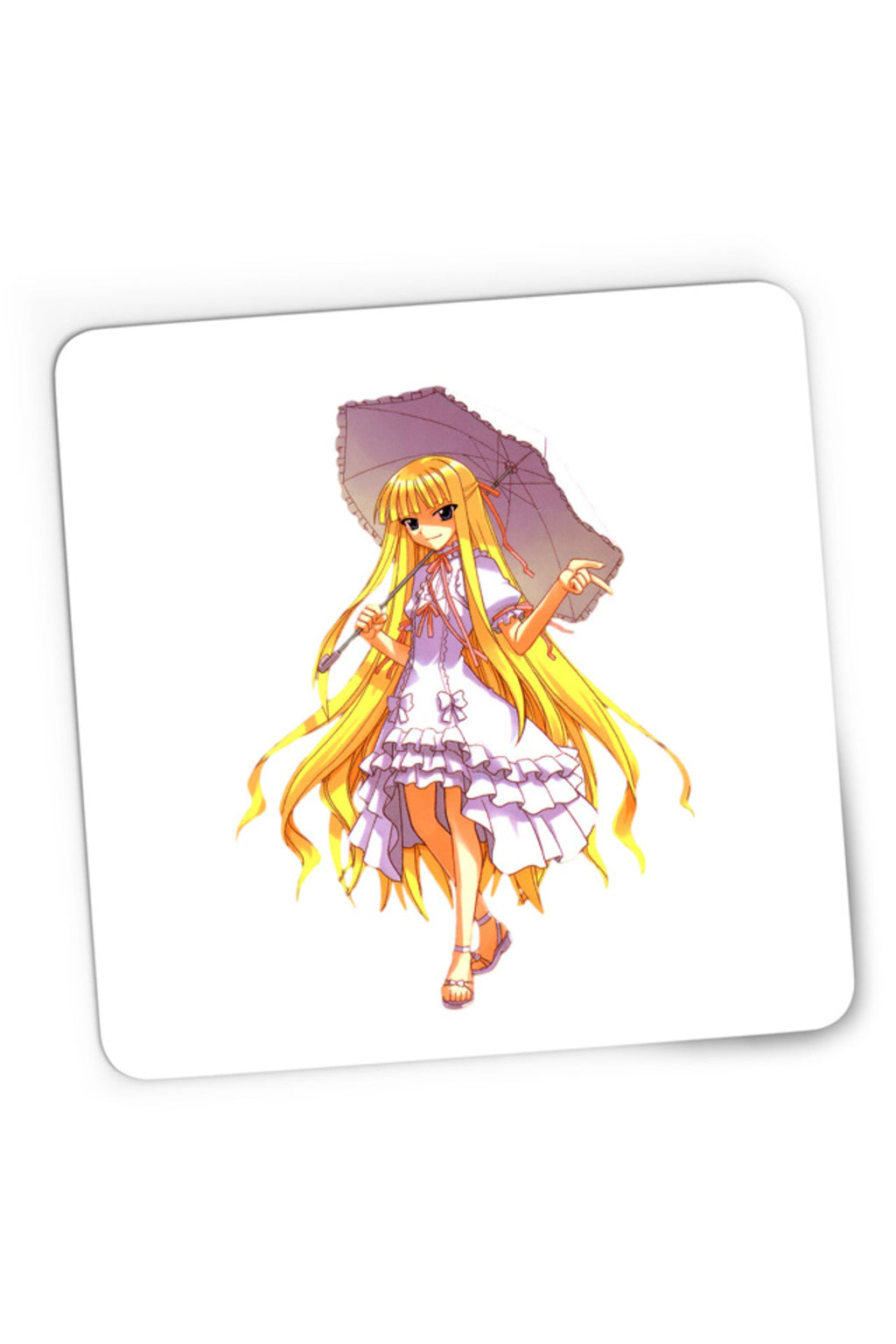 Mousepad Gaming UQ Holder McDowell Cute Anime Girl Action Blonde, 21x19 cm
