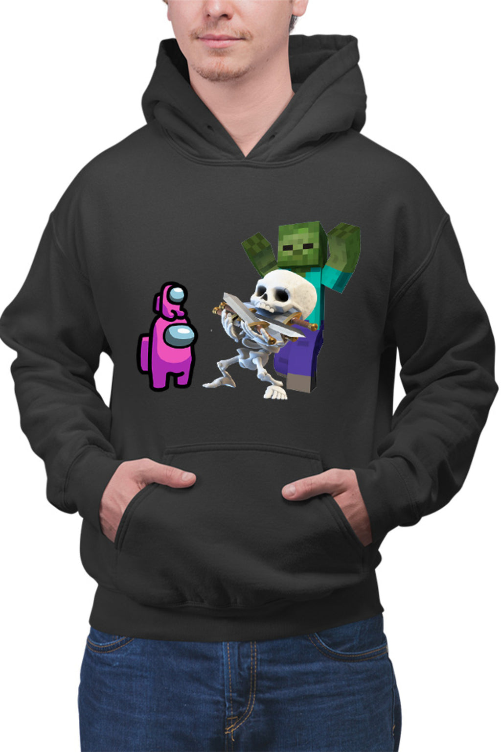 Hanorac barbati Clash Royale Minecraft Scared Skeleton Event Among Us Crew