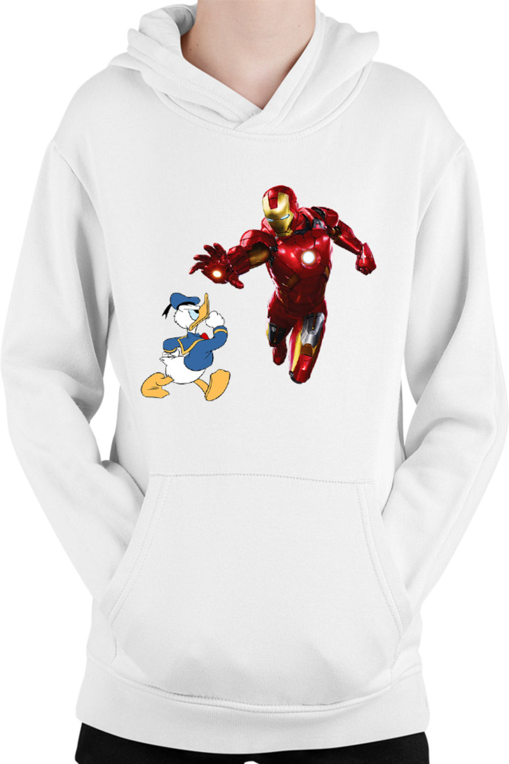 Hanorac copii Ironman Donald Duck Tony Stark Save World